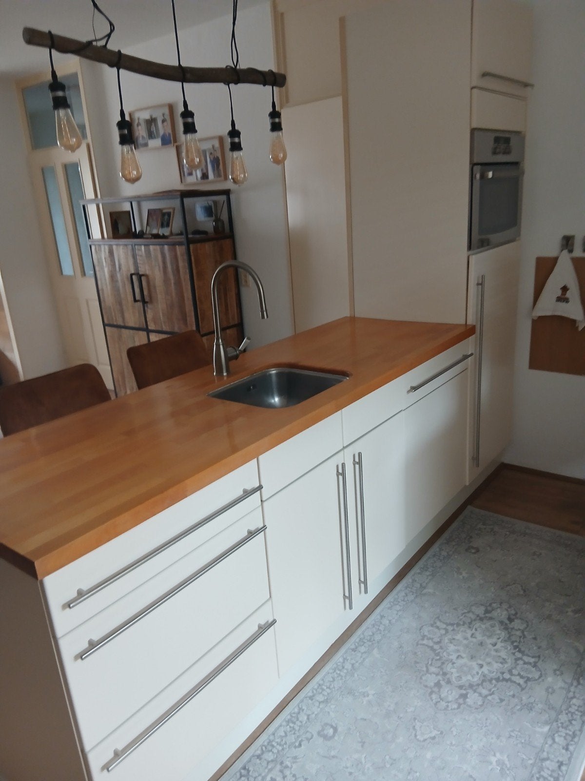Te koop-complete keuken, Ophalen, Gebruikt, Overige materialen, Wit