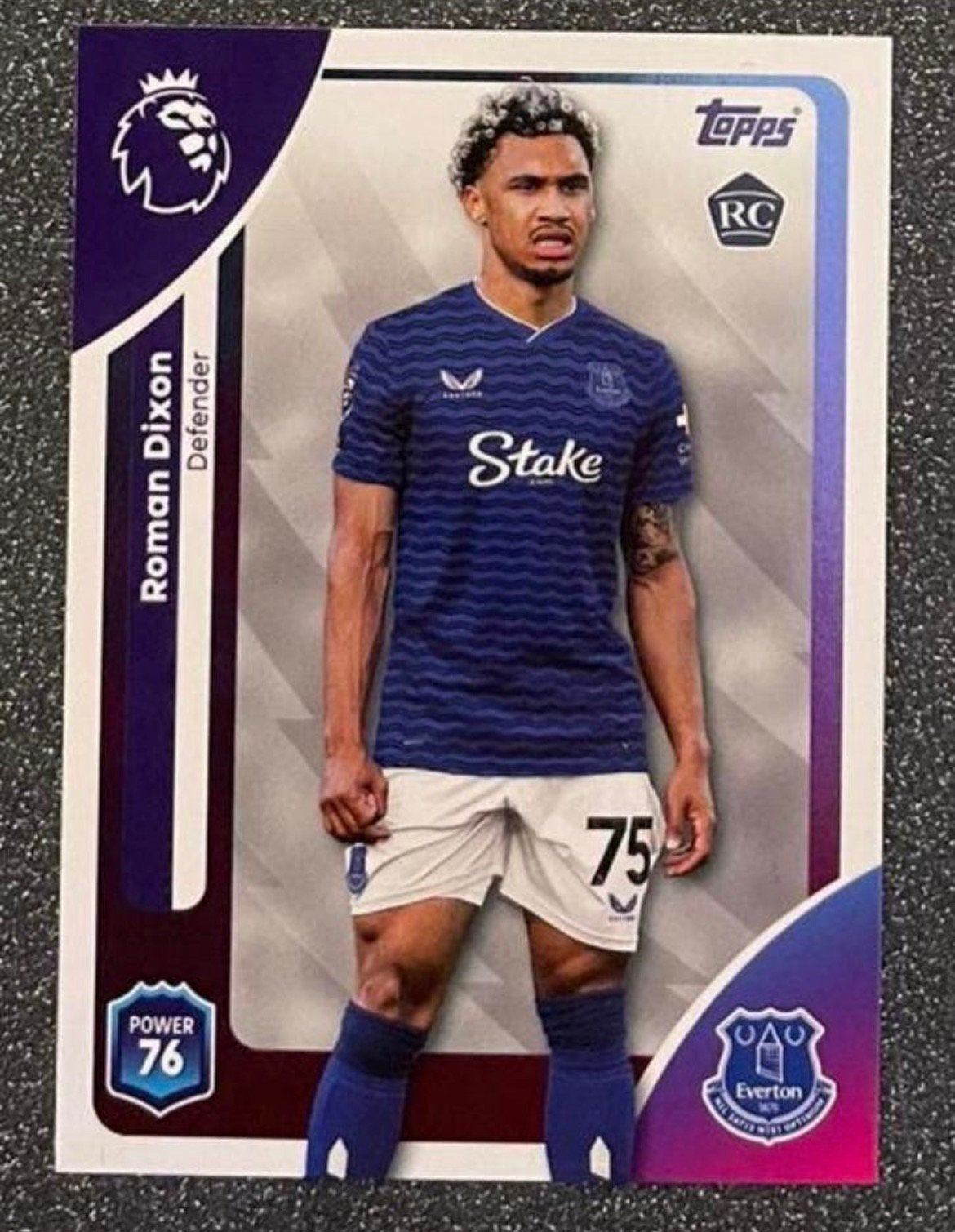 Topps Premier League 25/26   ROOKIE CARD   DIXON   EVERTON, Verzenden, Zo goed als nieuw, Plaatje