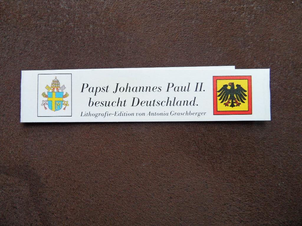 Wikkel bezoek van Paus Johannes Paul II, Verzamelen, Religie, Ophalen of Verzenden, Nieuw, Overige typen, Christendom | Katholiek