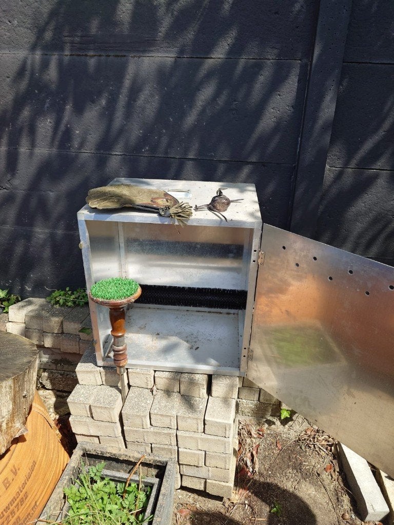 Roofvogel (havik of valk) vervoerkist, Dieren en Toebehoren, Ophalen, Zo goed als nieuw, Aluminium, Overige typen