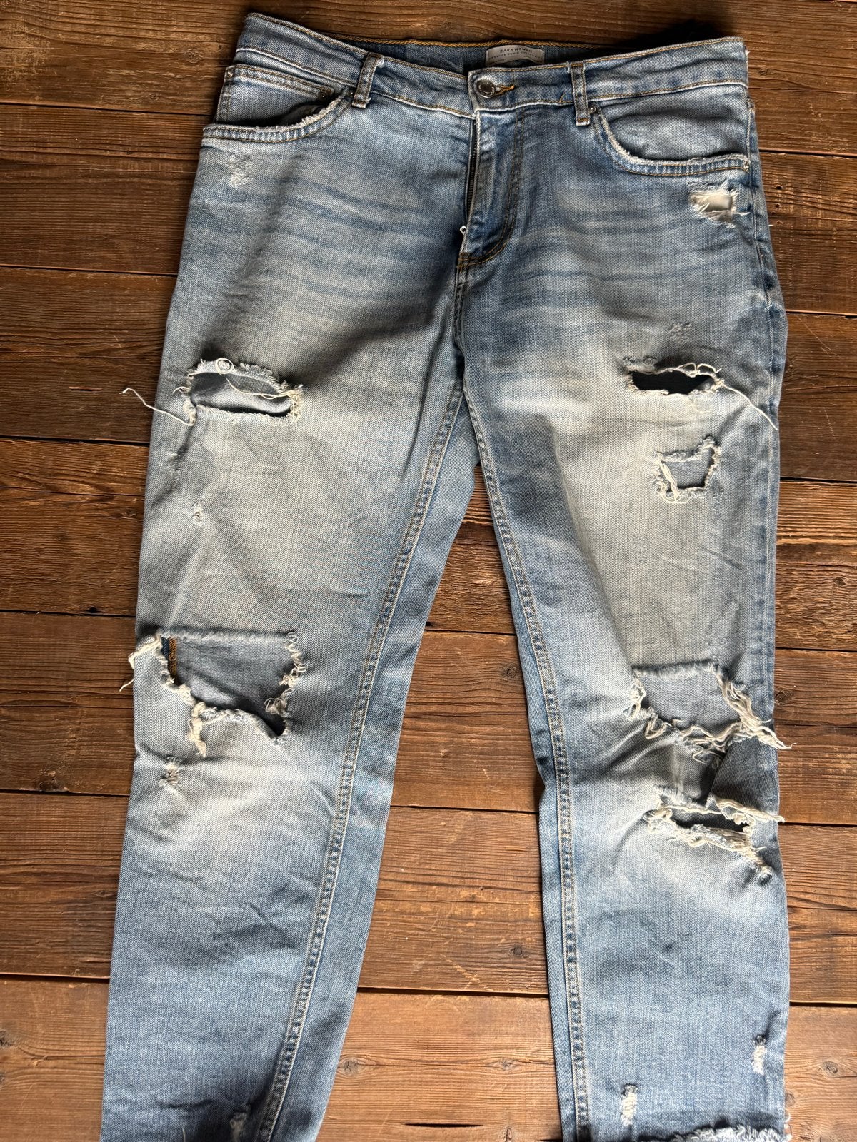 Zara Woman Premium Denim Collection Jeans - Maat M, Verzenden, Zo goed als nieuw, Blauw, W30 - W32 (confectie 38/40)