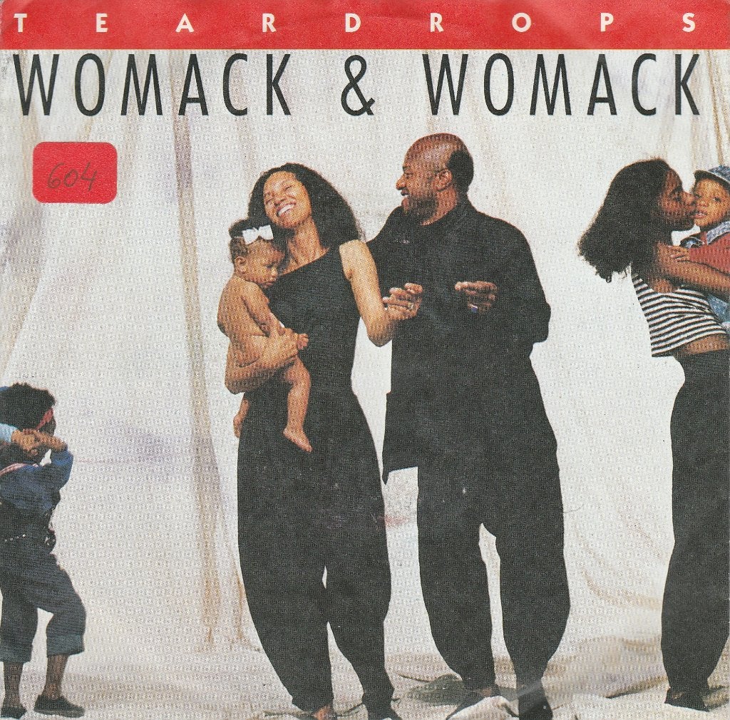 s 1380 Womack & Womack – Teardrops, Gebruikt, Fotohoes, Overige genres, 7 inch