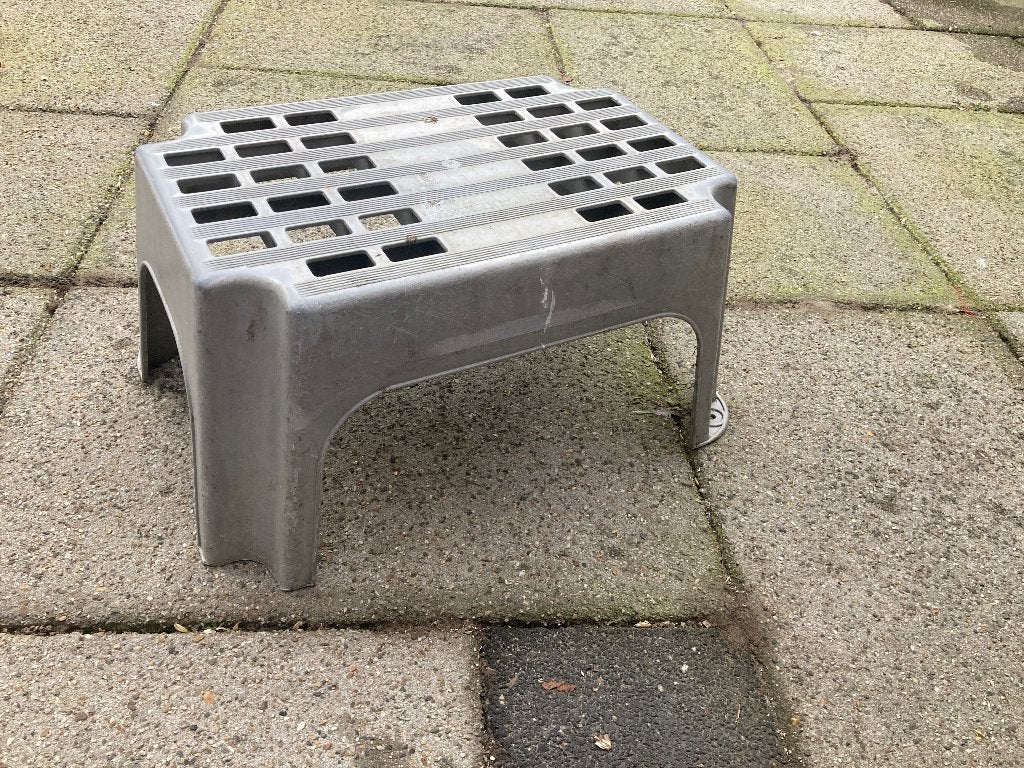 Caravan opstap instap trapje, Ophalen, Gebruikt