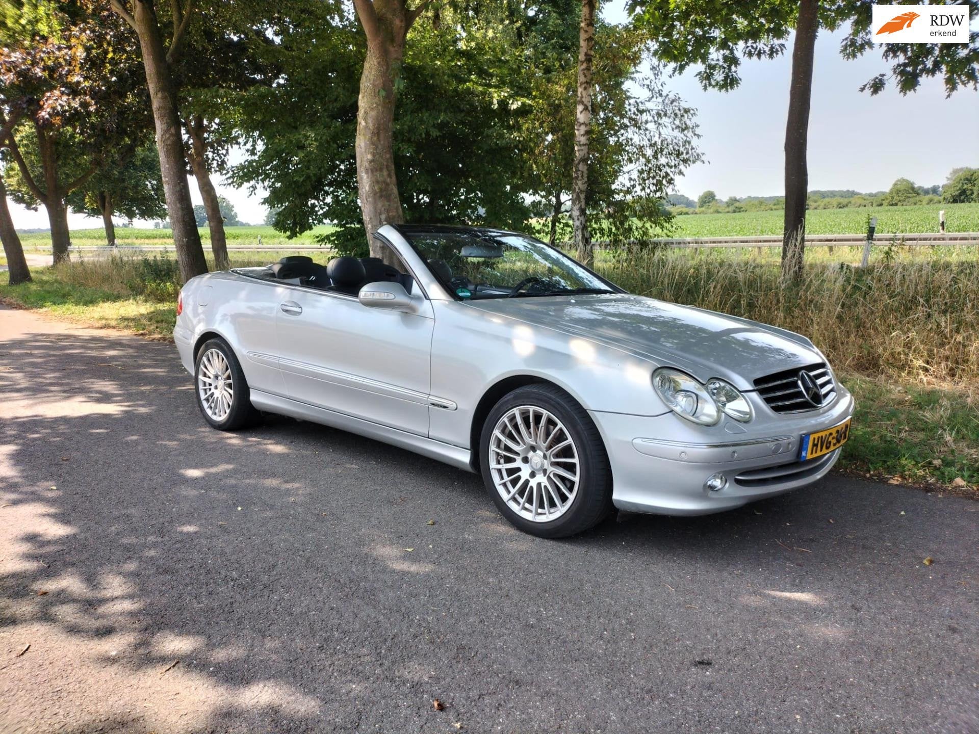 Mercedes-Benz CLK-klasse Cabrio 240 Avantgarde Vol Extra's,, Automaat, Achterwielaandrijving, Gebruikt, Zwart