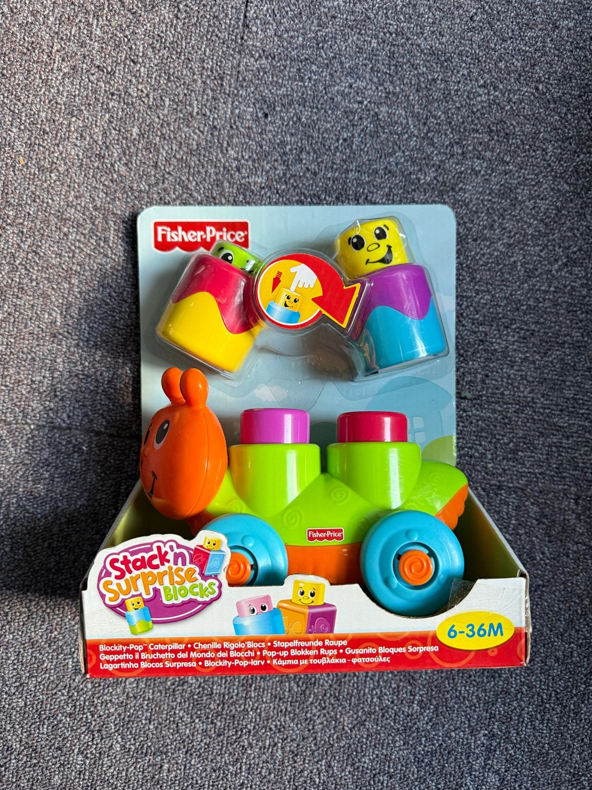 Fisher-Price Stack 'n Surprise Blocks Rups, Ophalen of Verzenden, Nieuw, Overige typen