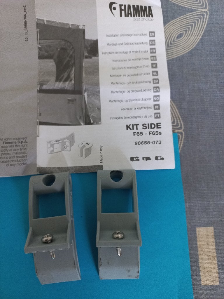 Bevest.blokjes voor de Fiammaluifel voor zijwandstang bevest, Ophalen of Verzenden, Gebruikt