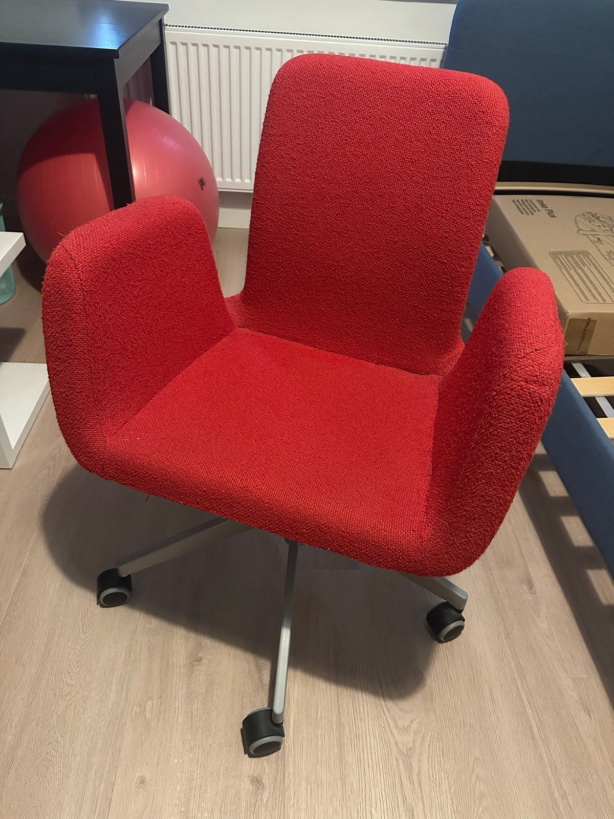 Vintage IKEA Patrik Bureaustoel Rood - 1999 Design, Ophalen, Gebruikt, Rood, Bureaustoel
