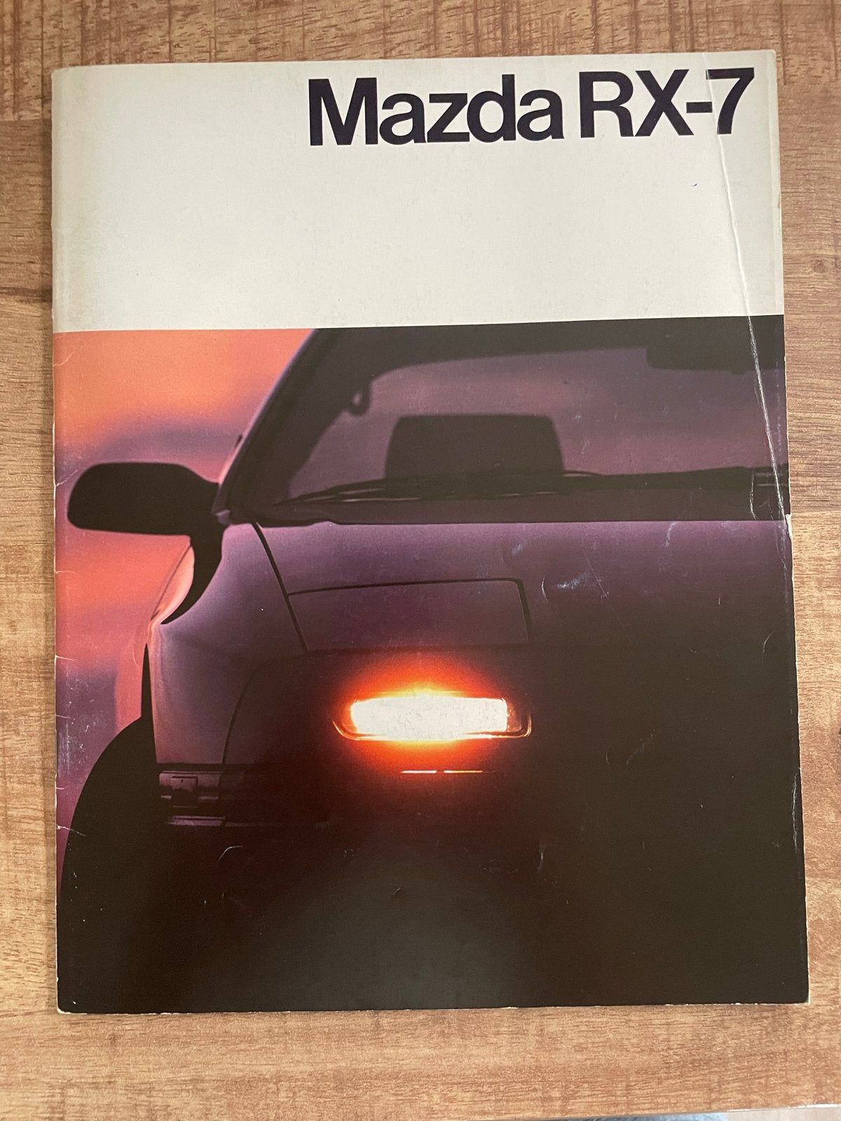Mazda RX-7 Brochure (1986) - Origineel en Zeldzaam, Boeken, Ophalen of Verzenden, Gelezen, Mazda