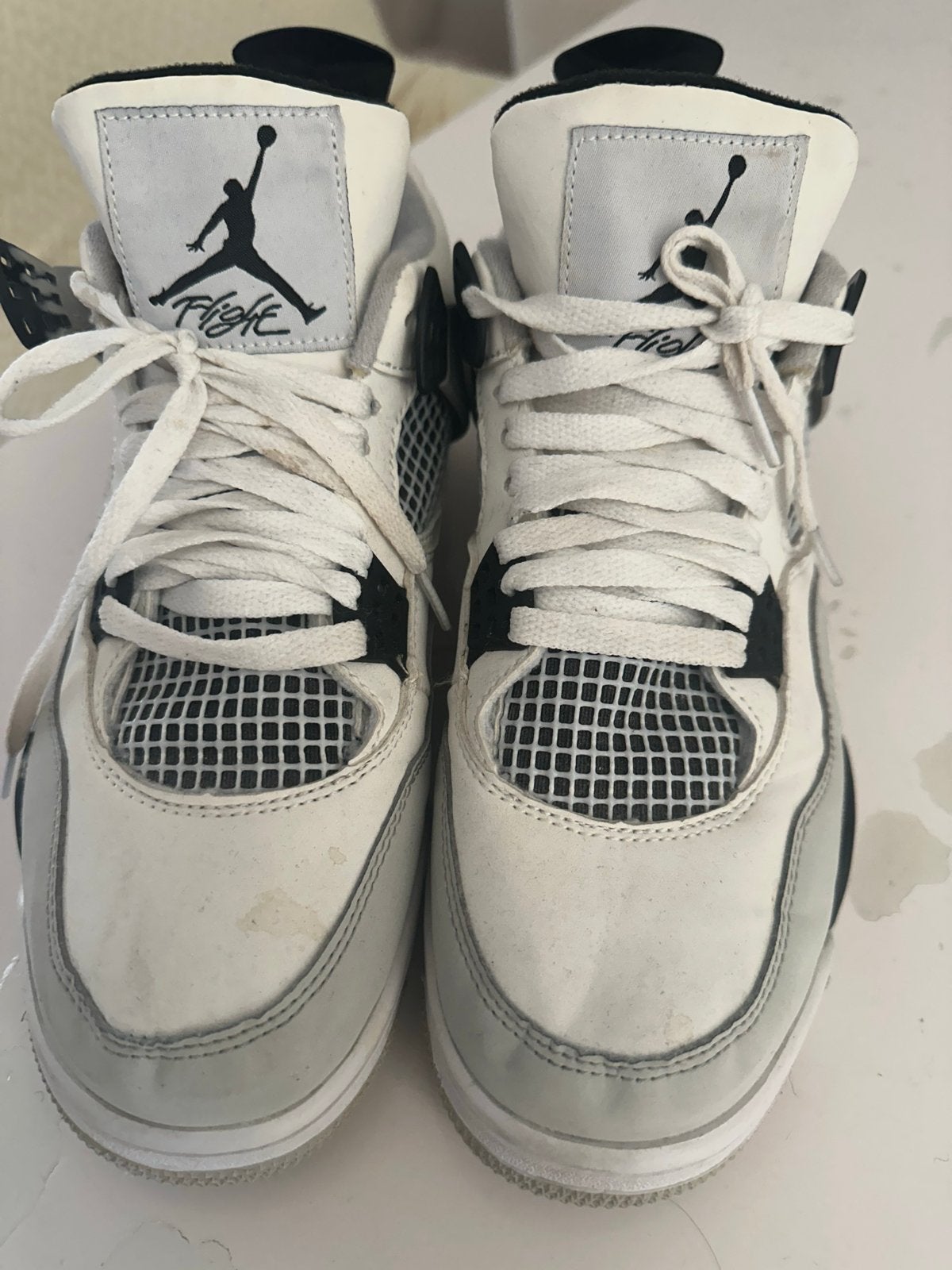 Nike Air Jordan 4 Retro 'Military Black' sneakers, Kleding | Heren, Wit, Ophalen of Verzenden, Sneakers of Gympen, Gedragen