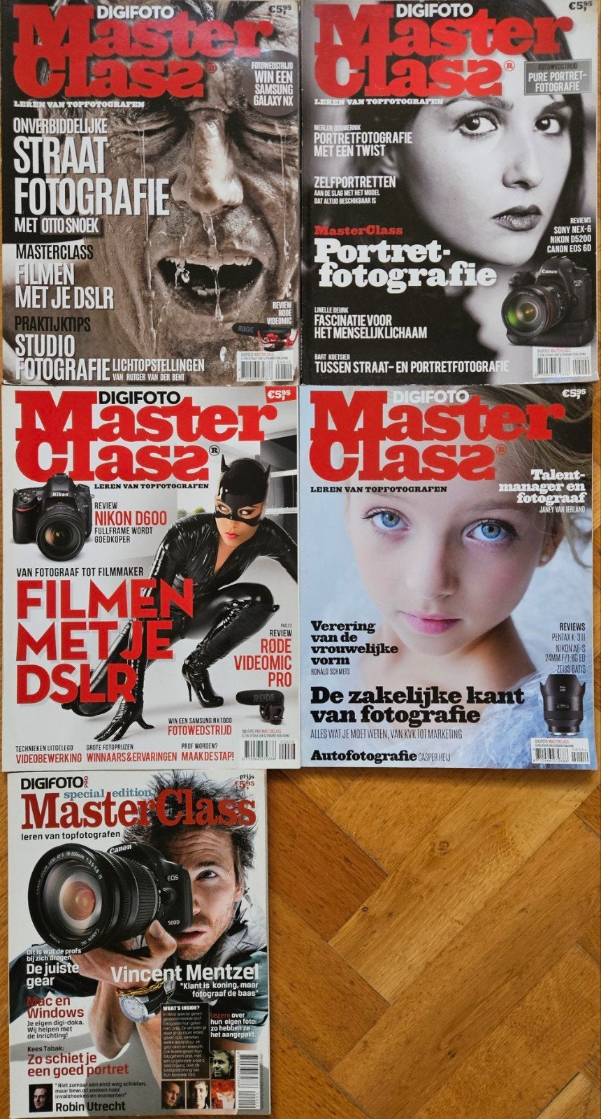 DIGIFOTO MasterClass fotomagazine (5 nummers), Ophalen, Gelezen, Fotografie algemeen