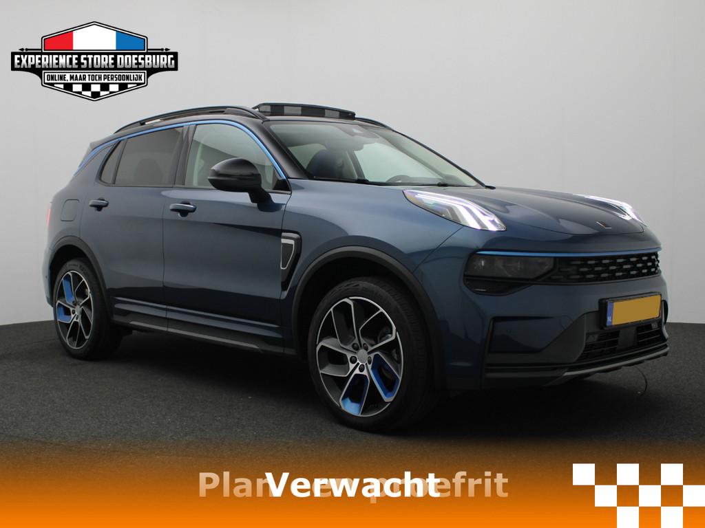 Lynk en Co 01 1.5 MY23 - Luxe SUV met uitstraling en comfort, Auto's, Stof, Euro 6, Met garantie (alle), Blauw