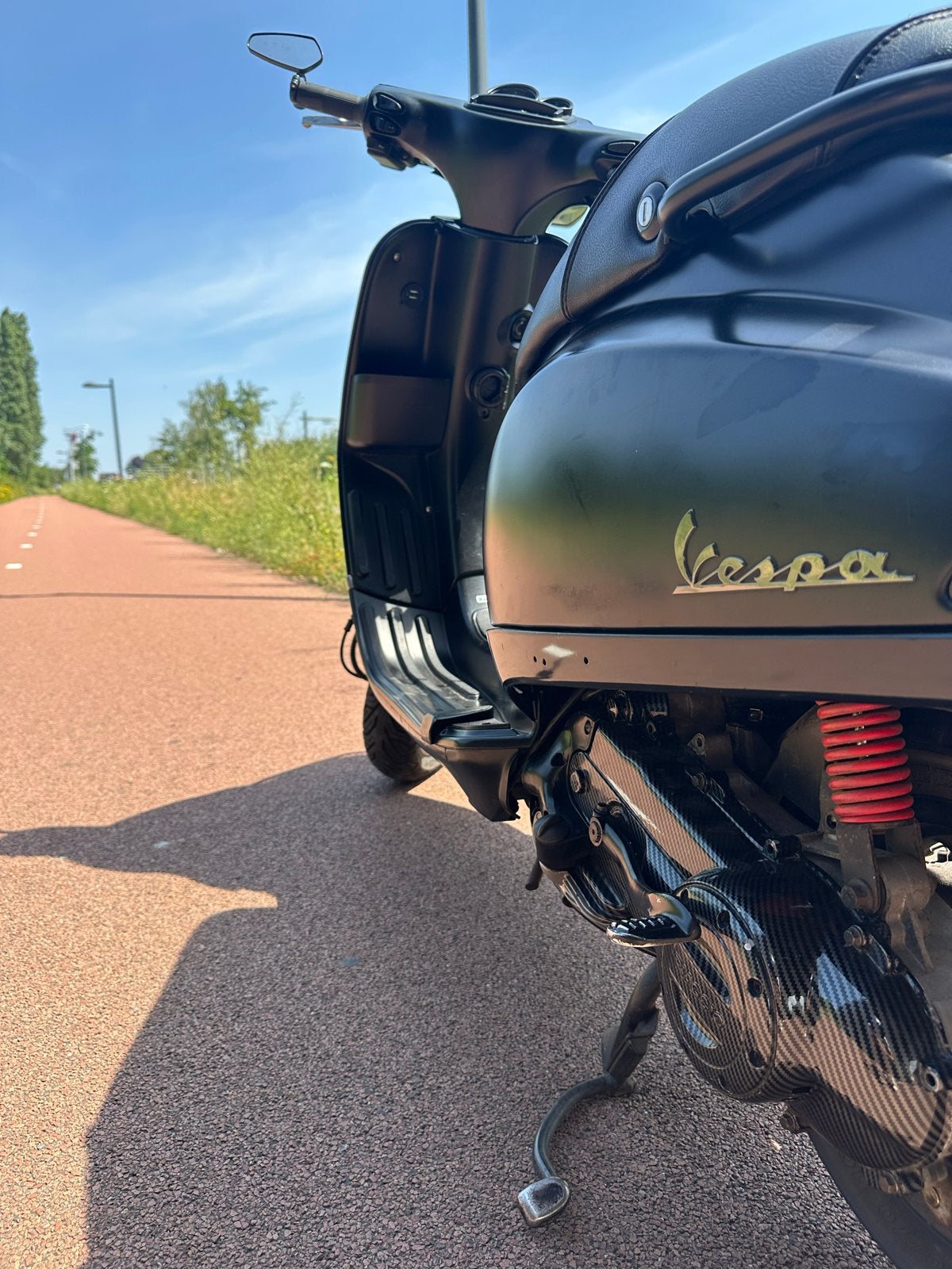 Vespa S50 80cc Polini - Mat Zwart - Topstaat!, Ophalen, Overige modellen, Zo goed als nieuw, Maximaal 25 km/u