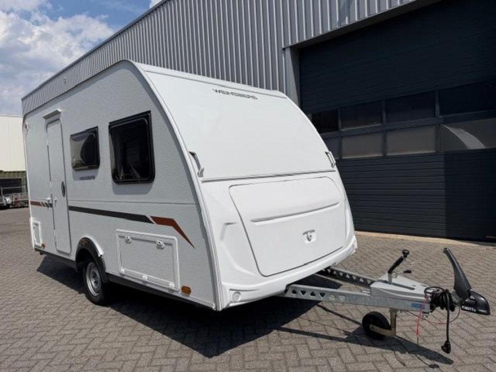 Weinsberg CaraCito 390 QD airco tent Berger Garda, Bedrijf, 750 - 1000 kg, 4 tot 5 meter, Dwarsbed