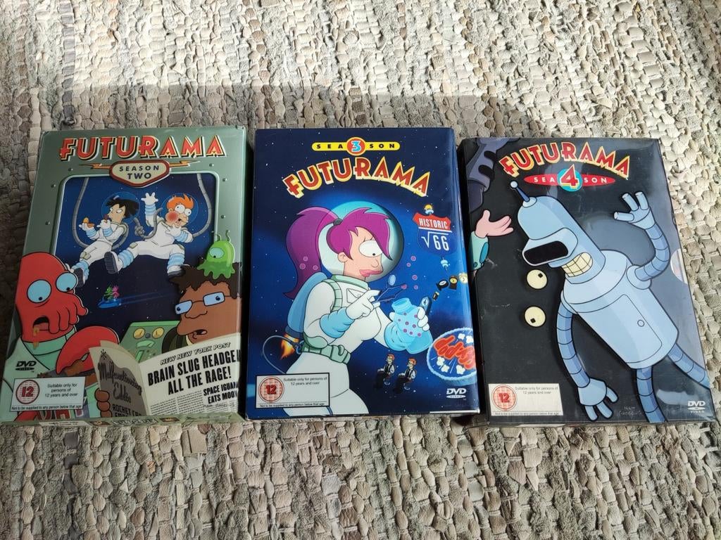 Futurama seizoen 2, 3 en 4, Ophalen of Verzenden, Zo goed als nieuw