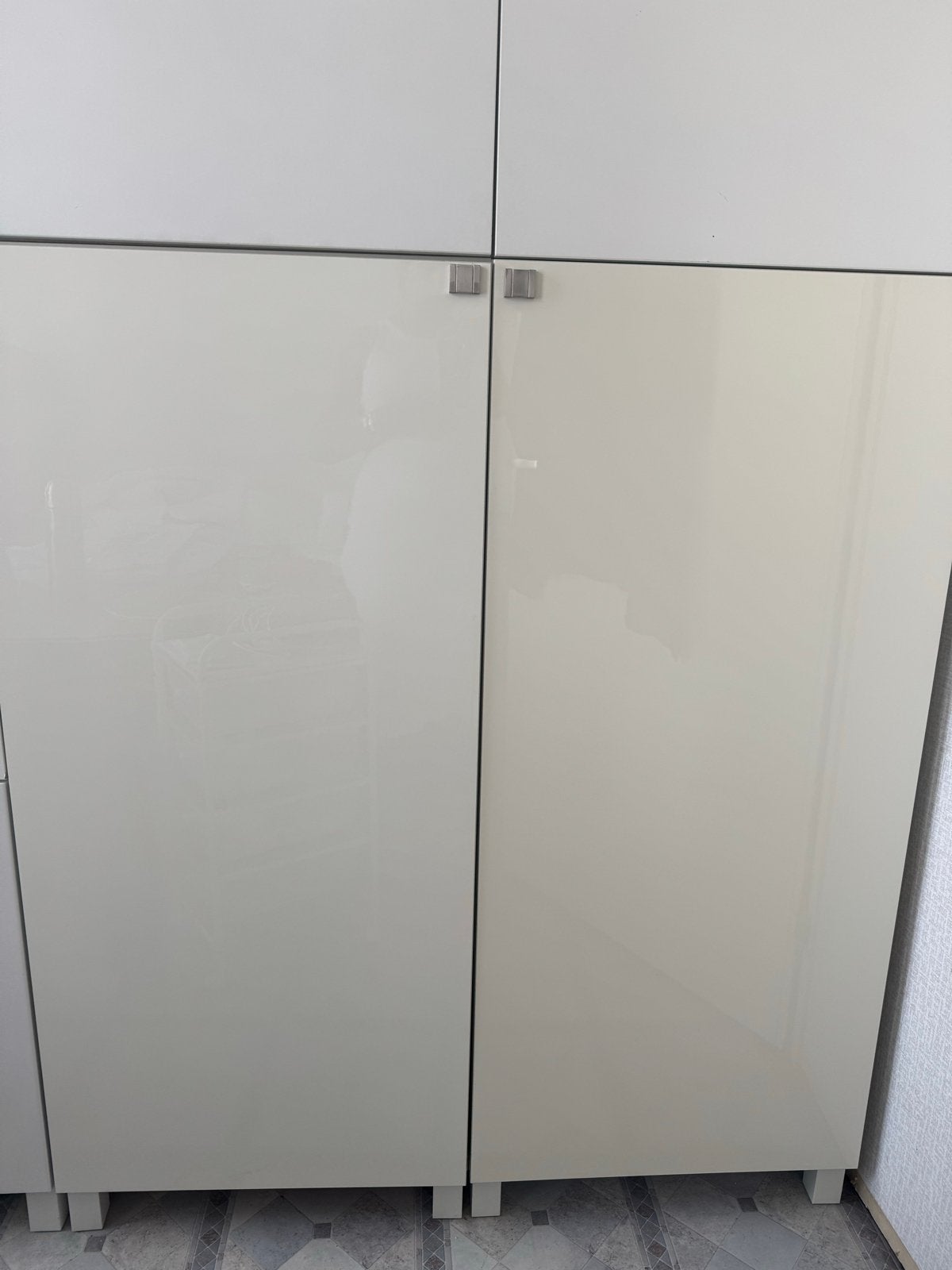 Ikea Besta deuren hoogglans met handvat 120x60 cm, Ophalen, Gebruikt