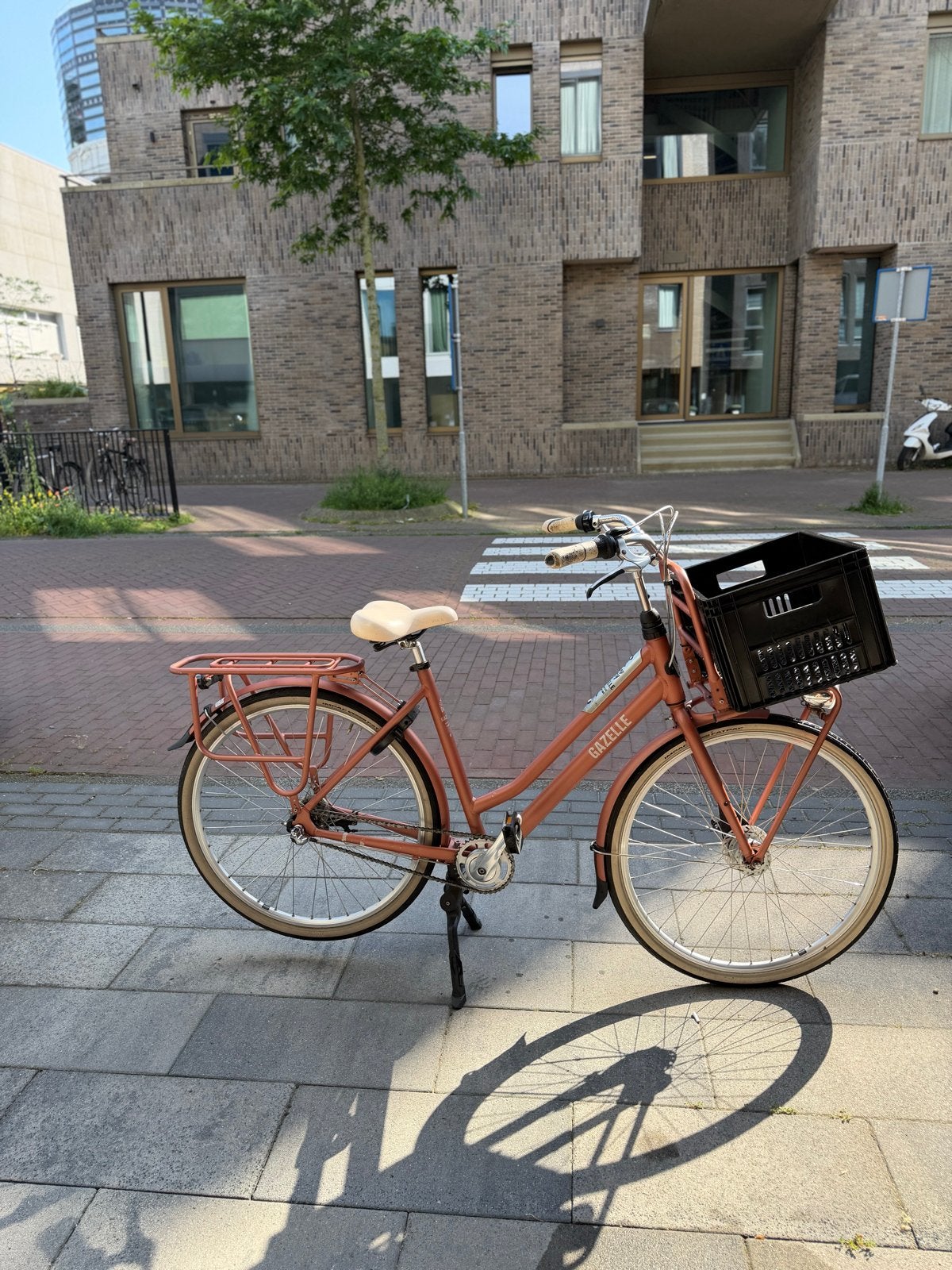 Gazelle Damesfiets Heavy Duty, Fietsen en Brommers, Velgrem, Versnellingen, Ophalen of Verzenden, Gazelle