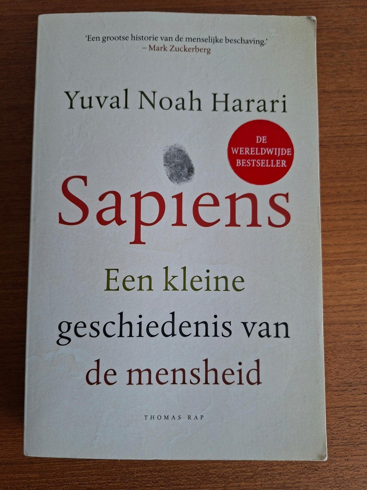 Sapiens: Een kleine geschiedenis van de mensheid, Overige gebieden, 20e eeuw of later, Gelezen, Yuval Noah Harari