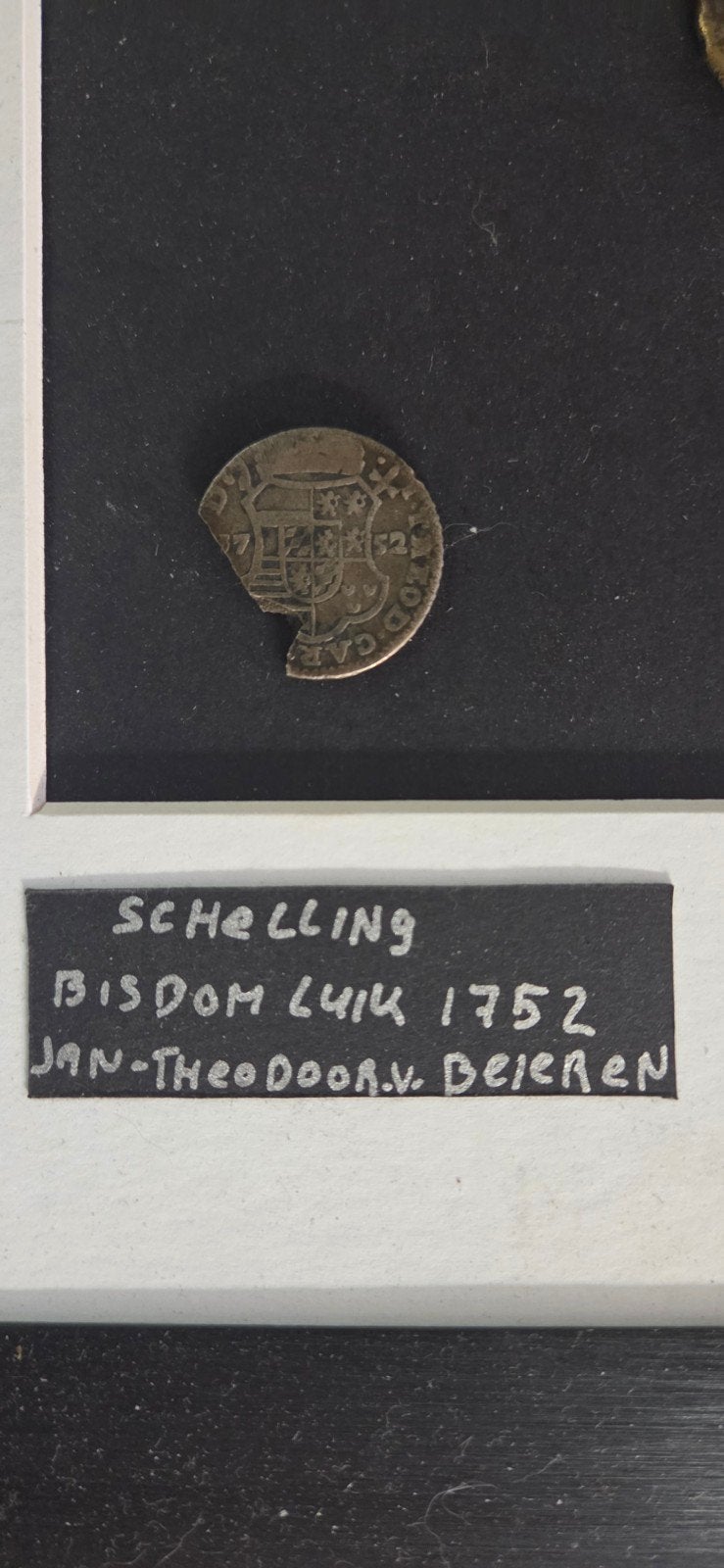 Schelling Bisdom Luik 1752 Jan-Theodoor v. Beieren, Ophalen of Verzenden, Zilver, Losse munt