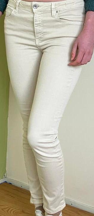 Cotton club Jeans creme wit, Ophalen, Beige, Zo goed als nieuw, Maat 36 (S)