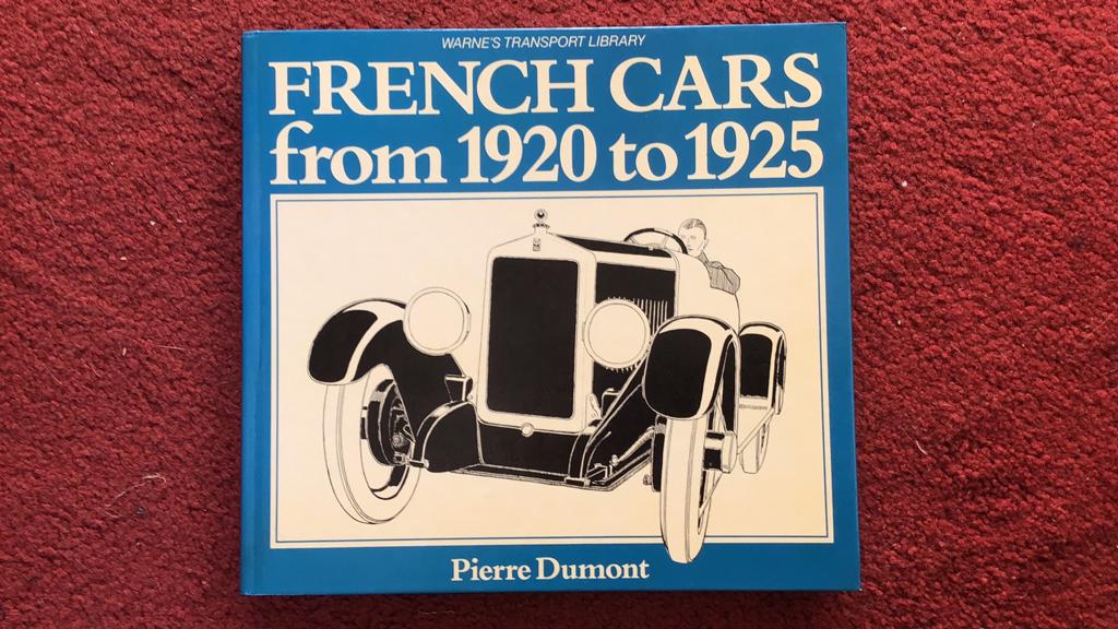 French Cars from 1920-1925, Ophalen, Nieuw, Algemeen