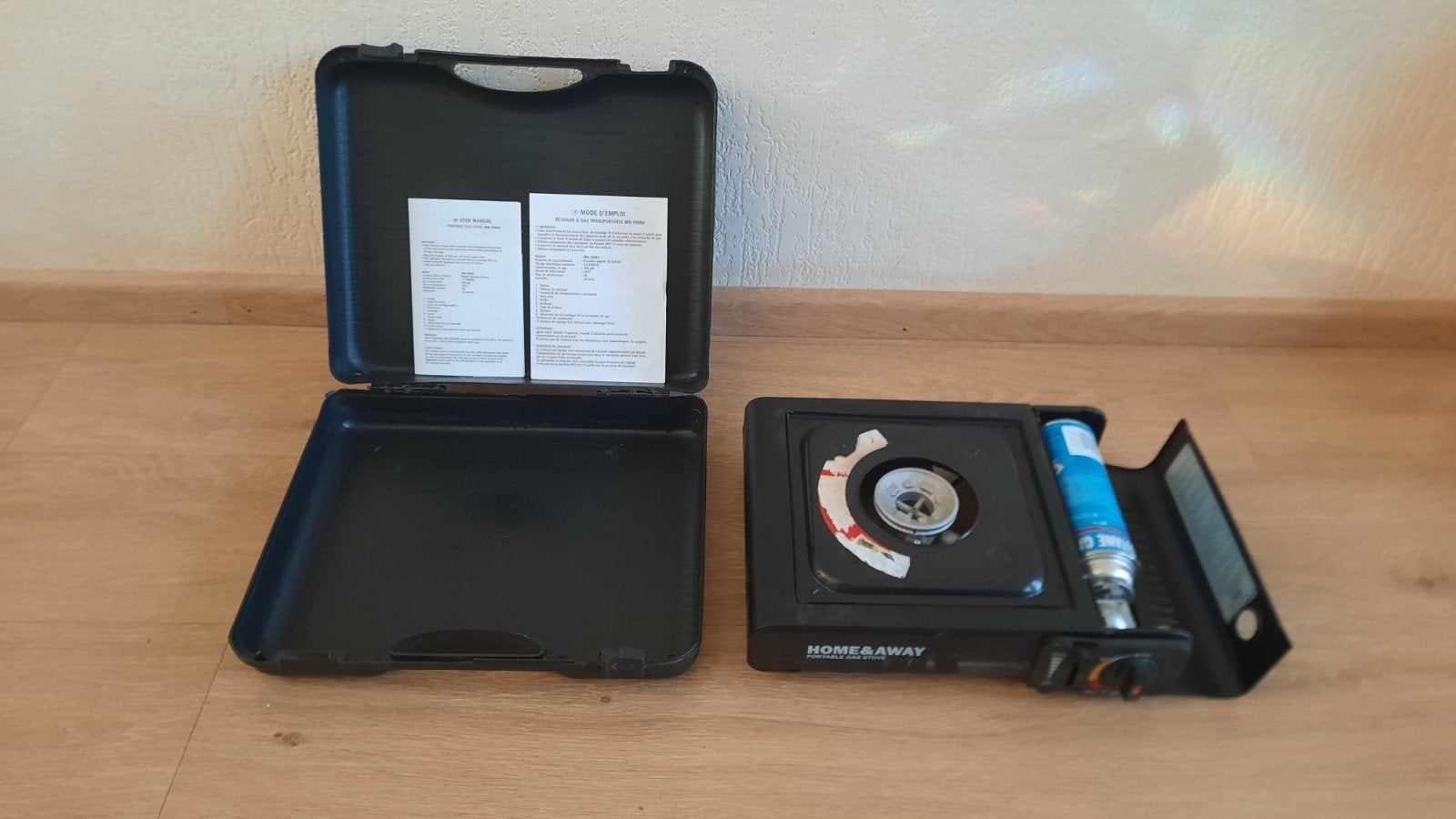 Draagbaar gasfornuisje met koffer, Ophalen, Gebruikt