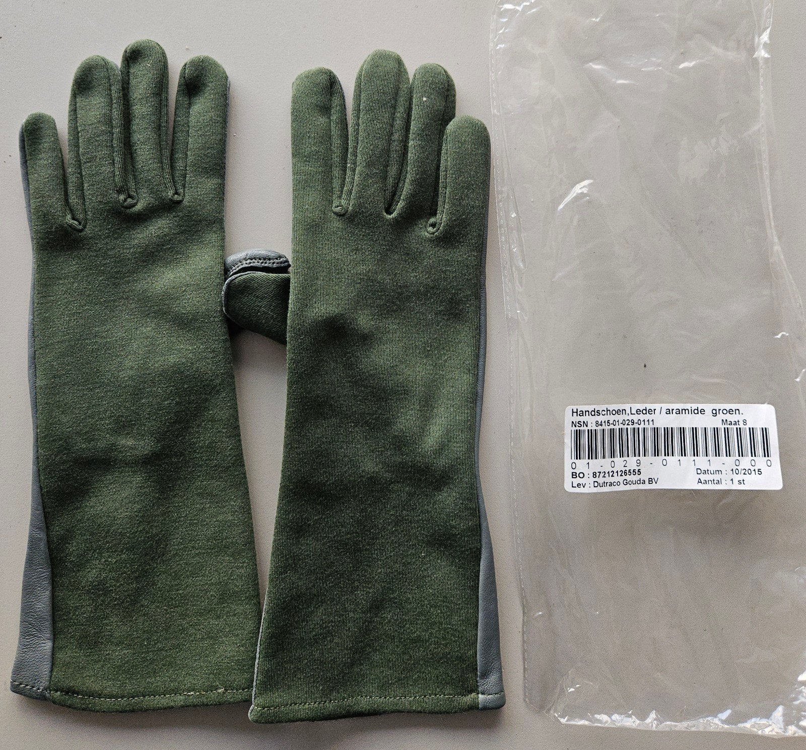 Defensie aramide handschoenen, Ophalen of Verzenden, Nieuw, Maat 48/50 (M), Handschoenen