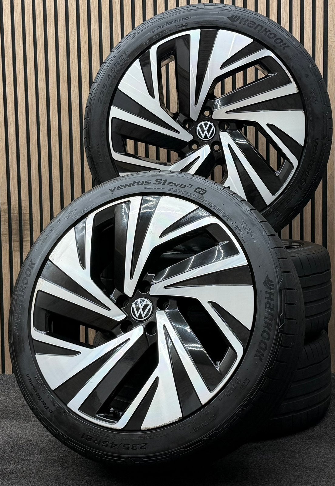 Originele 21 inch VW ID.4 ID.5 Narvik 5x112 Hankook EV 2024, Ophalen, ., Banden en Velgen, 21 inch
