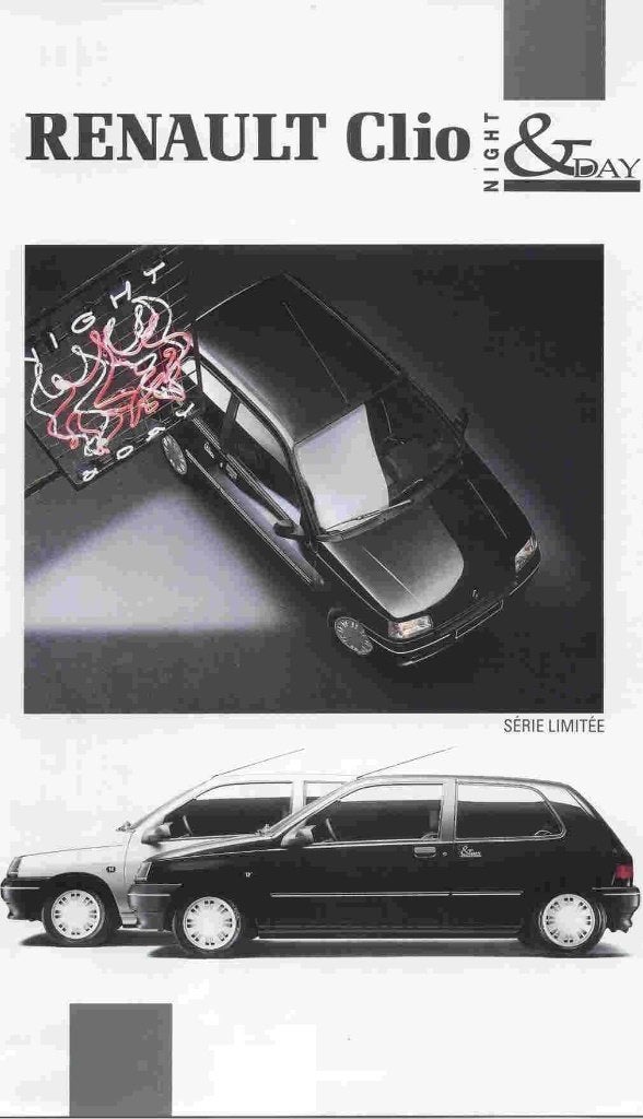 Renault Clio Night & Day (juli 1992), Ophalen of Verzenden, Nieuw, Renault
