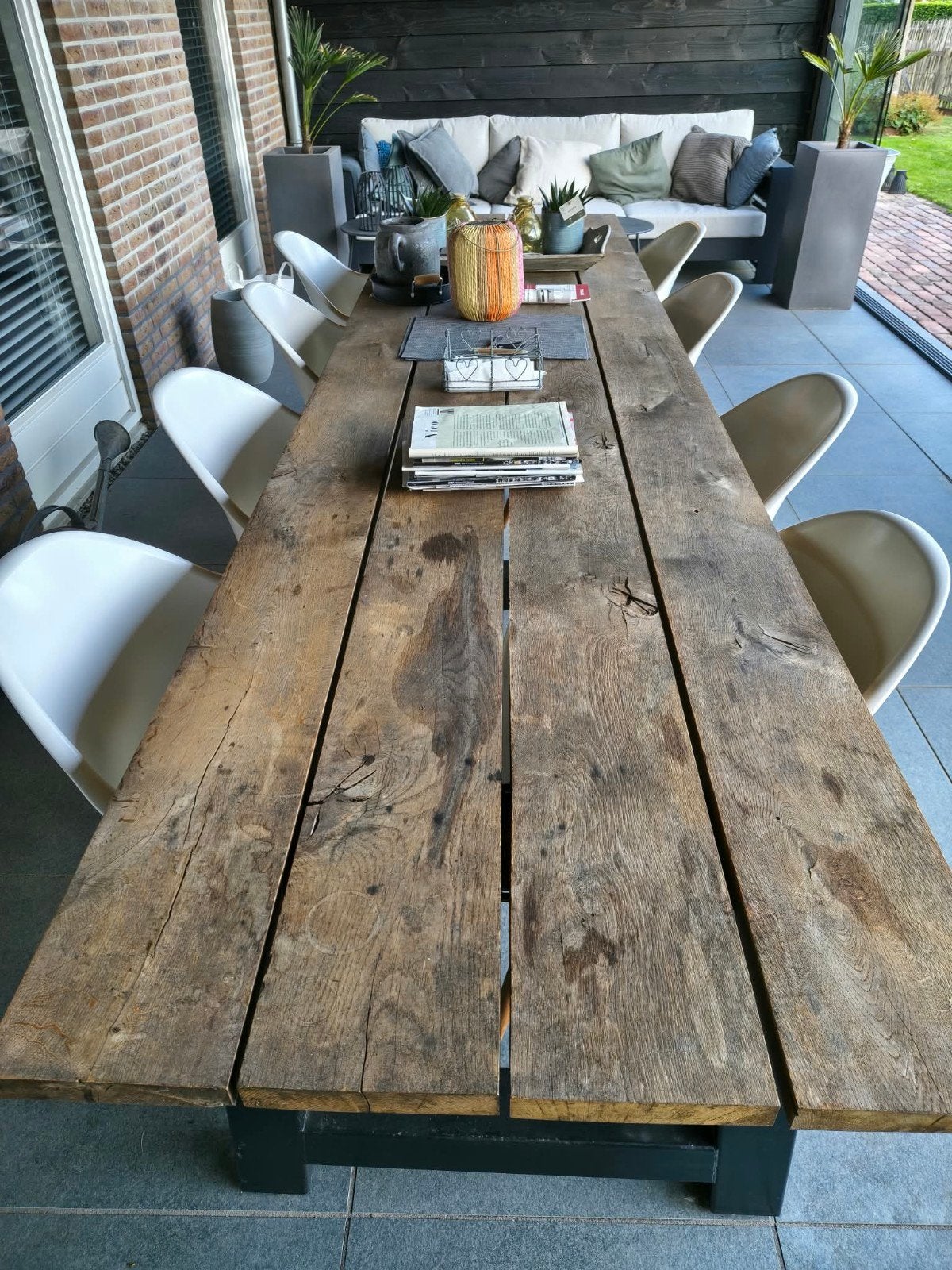 8 kuipstoelen, Tuin en Terras, Ophalen, Zo goed als nieuw, Rond, Kunststof