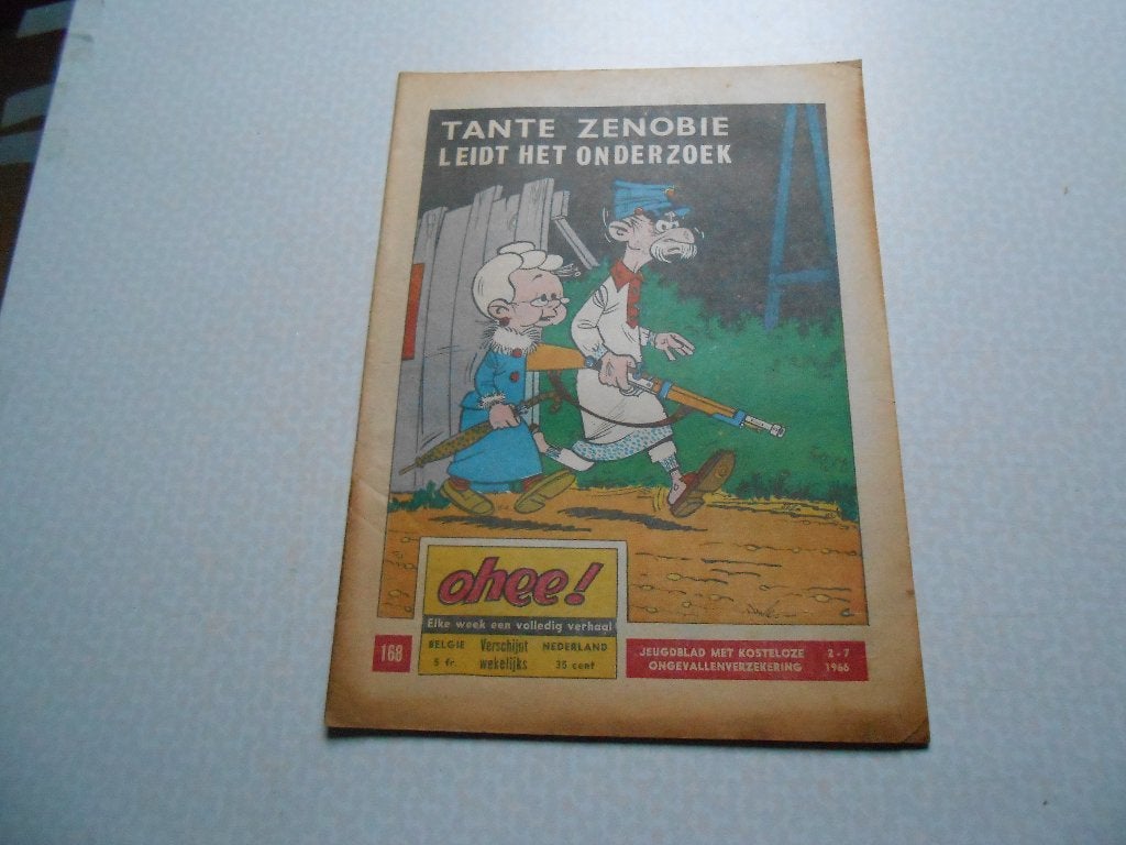 Ohee 168 Tante Zenobie leidt het onderzoek 1966., Boeken, Eén stripboek, Ophalen of Verzenden, Zo goed als nieuw