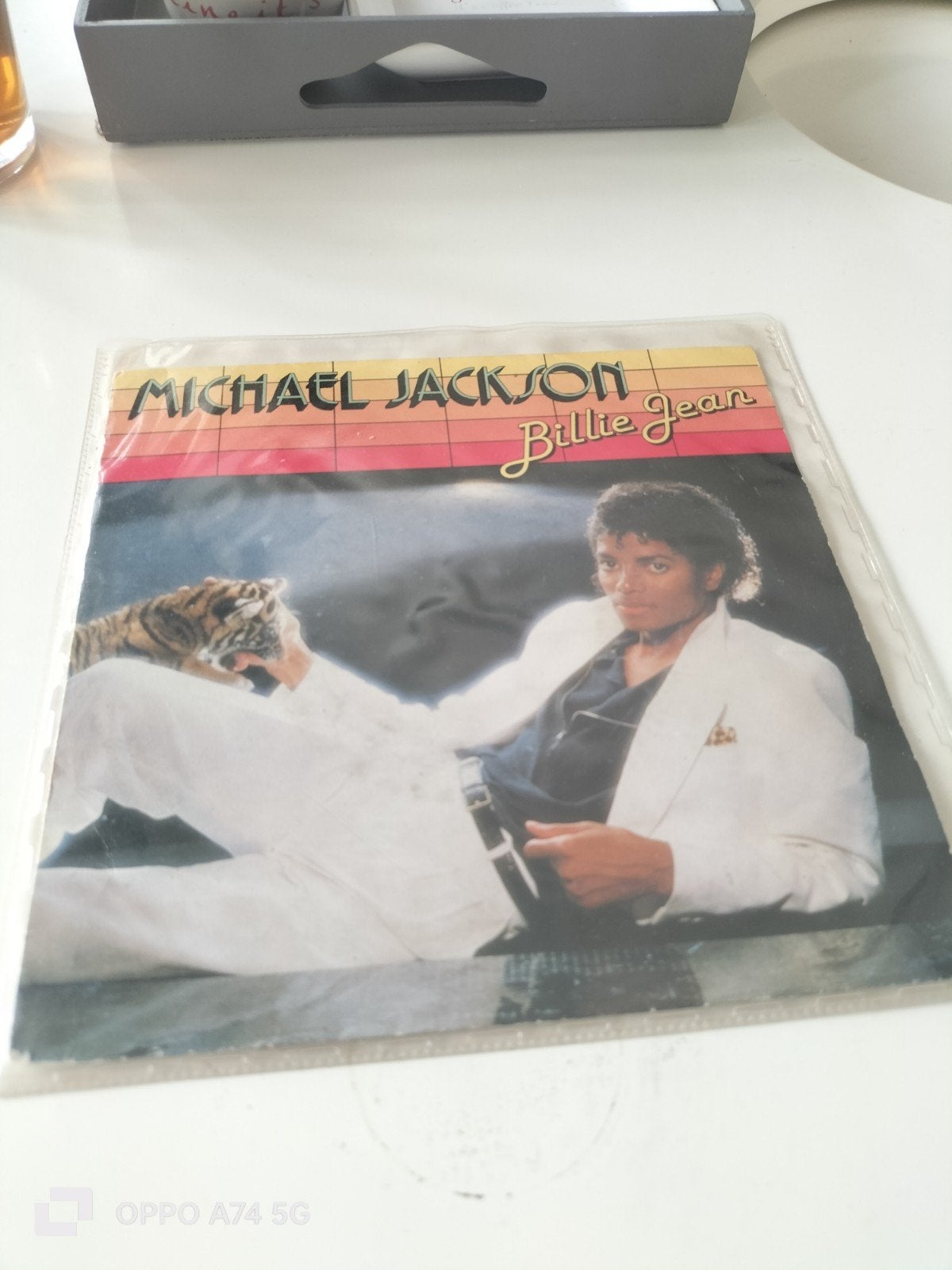 Michael Jackson - Billie Jean Vinyl Single, Gebruikt, Fotohoes, 7 inch, Ophalen of Verzenden