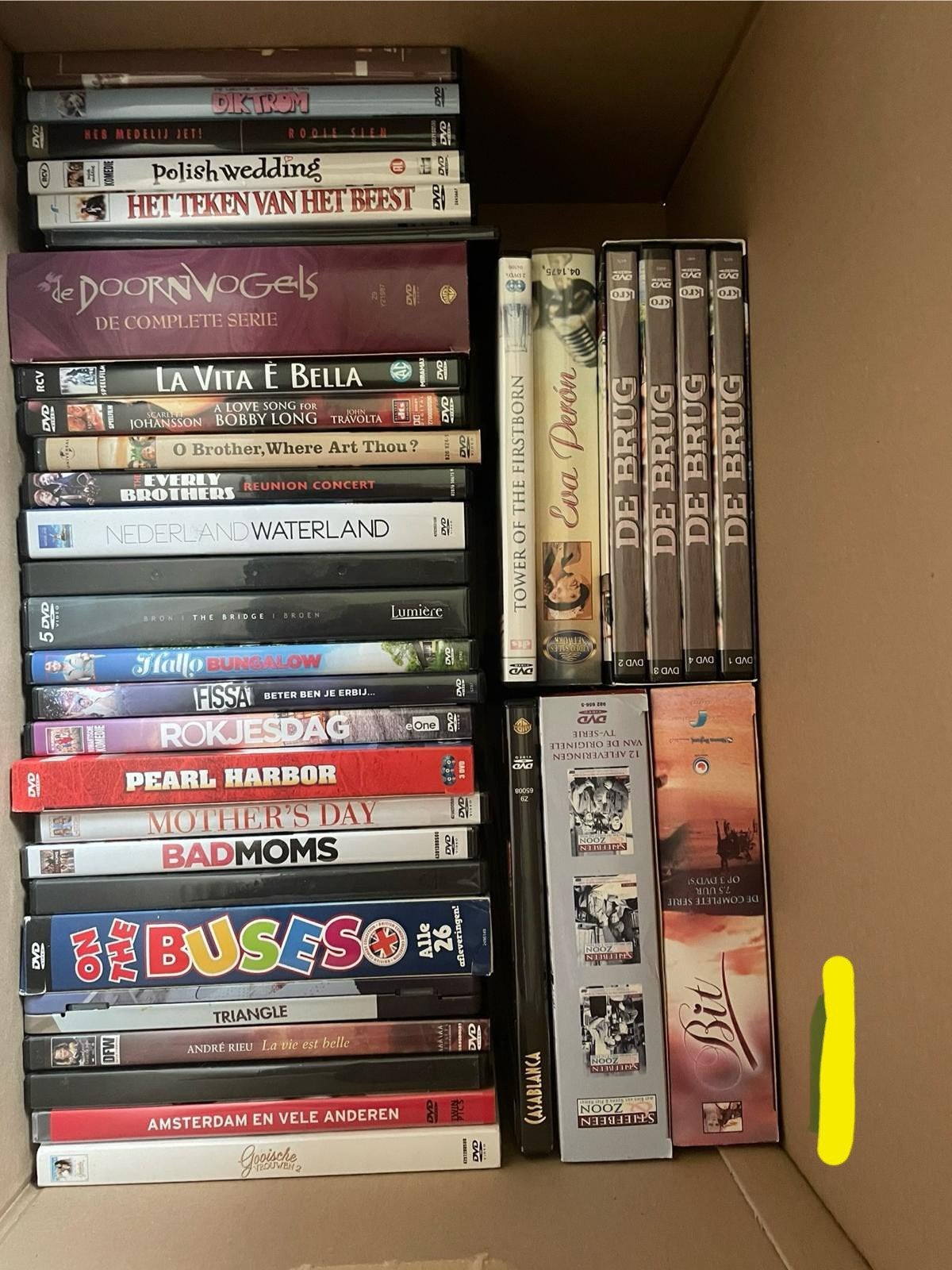 Dvd's verhuisdoos 1, Alle leeftijden, Ophalen of Verzenden, Zo goed als nieuw, Overige gebieden