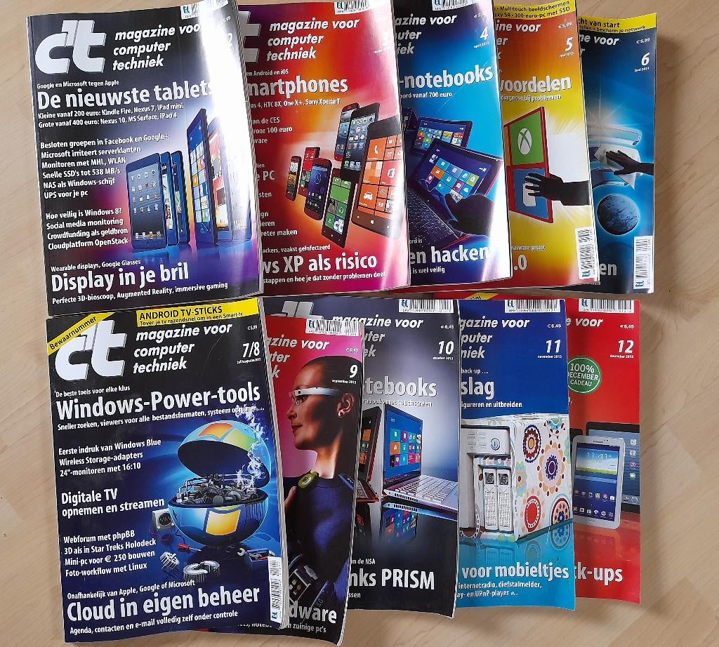 JAARGANG C´T MAGAZINE VOOR COMPUTER EN TECHNIEK 2013, Boeken, Ophalen of Verzenden, Zo goed als nieuw, Wetenschap en Natuur