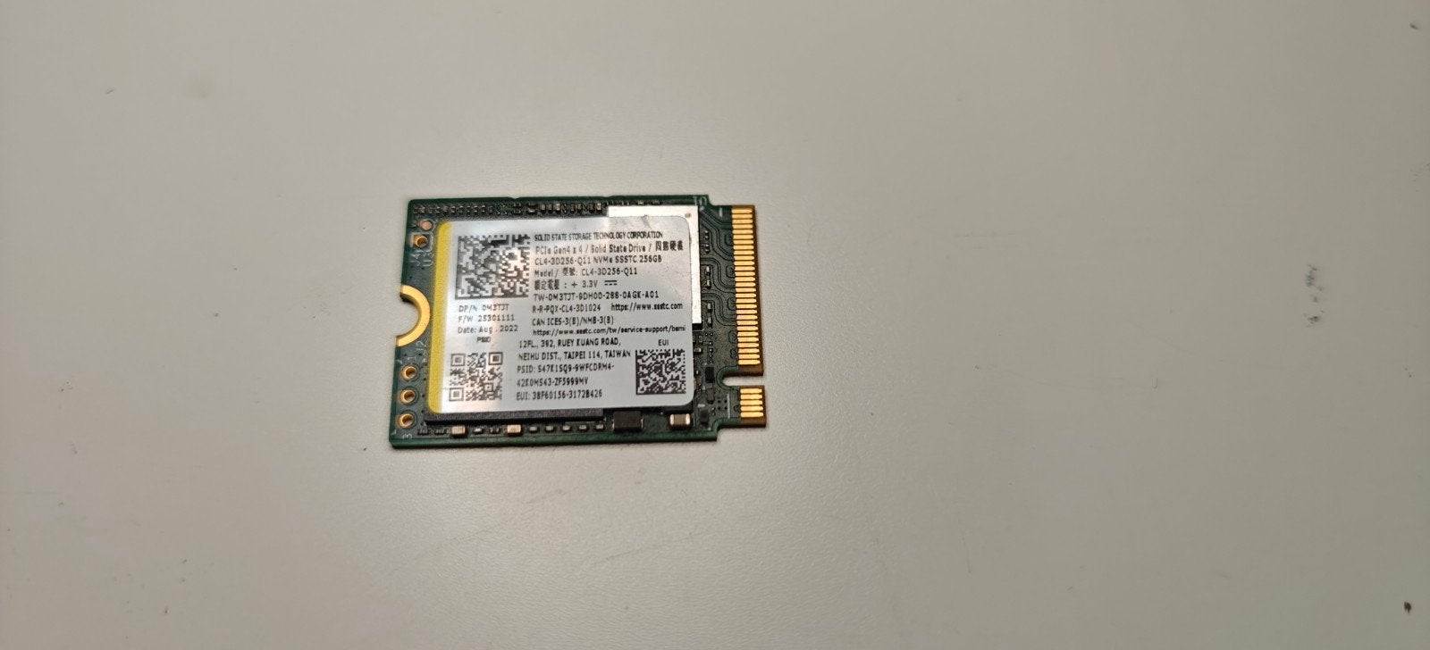 M.2 NVMe SSD 256GB - Snelle Opslag voor Laptop/Desktop, Computers en Software, Harde schijven, Ophalen