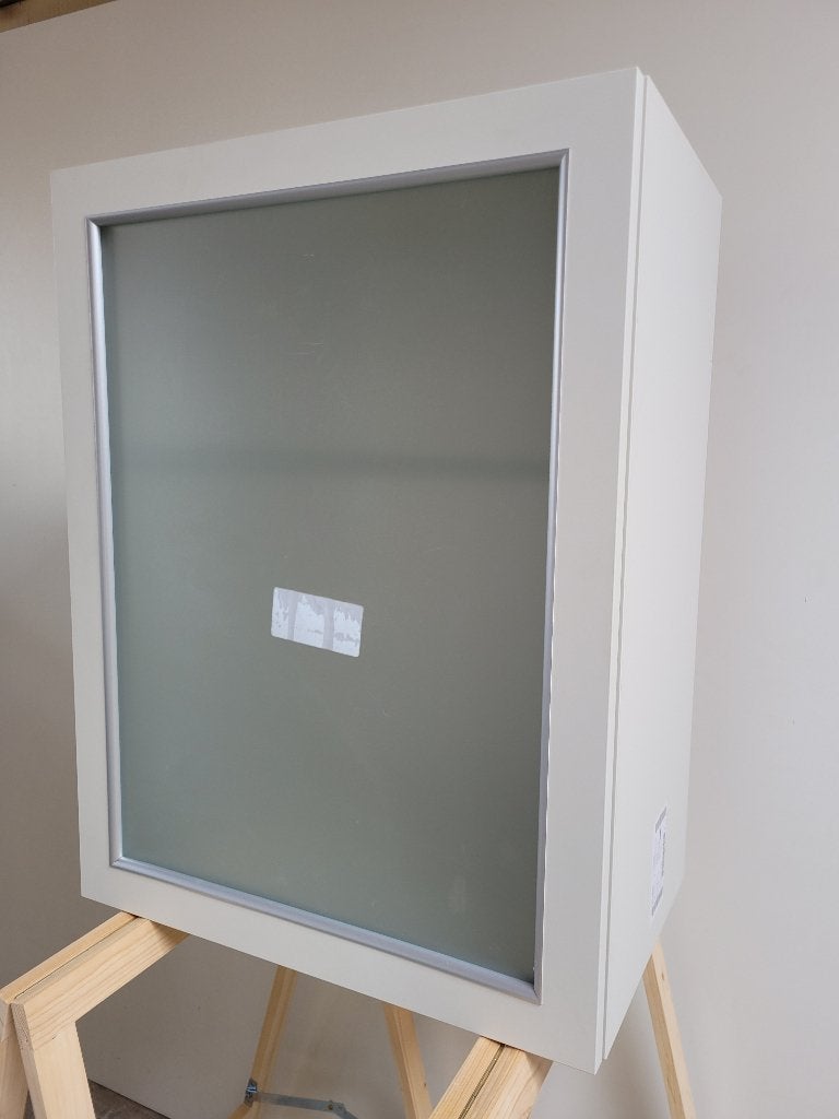 Bovenkasten keuken (2x) 78x60cm, Kiezelgrijs, matglas, Ophalen, Overige typen, Nieuw, Greeploos