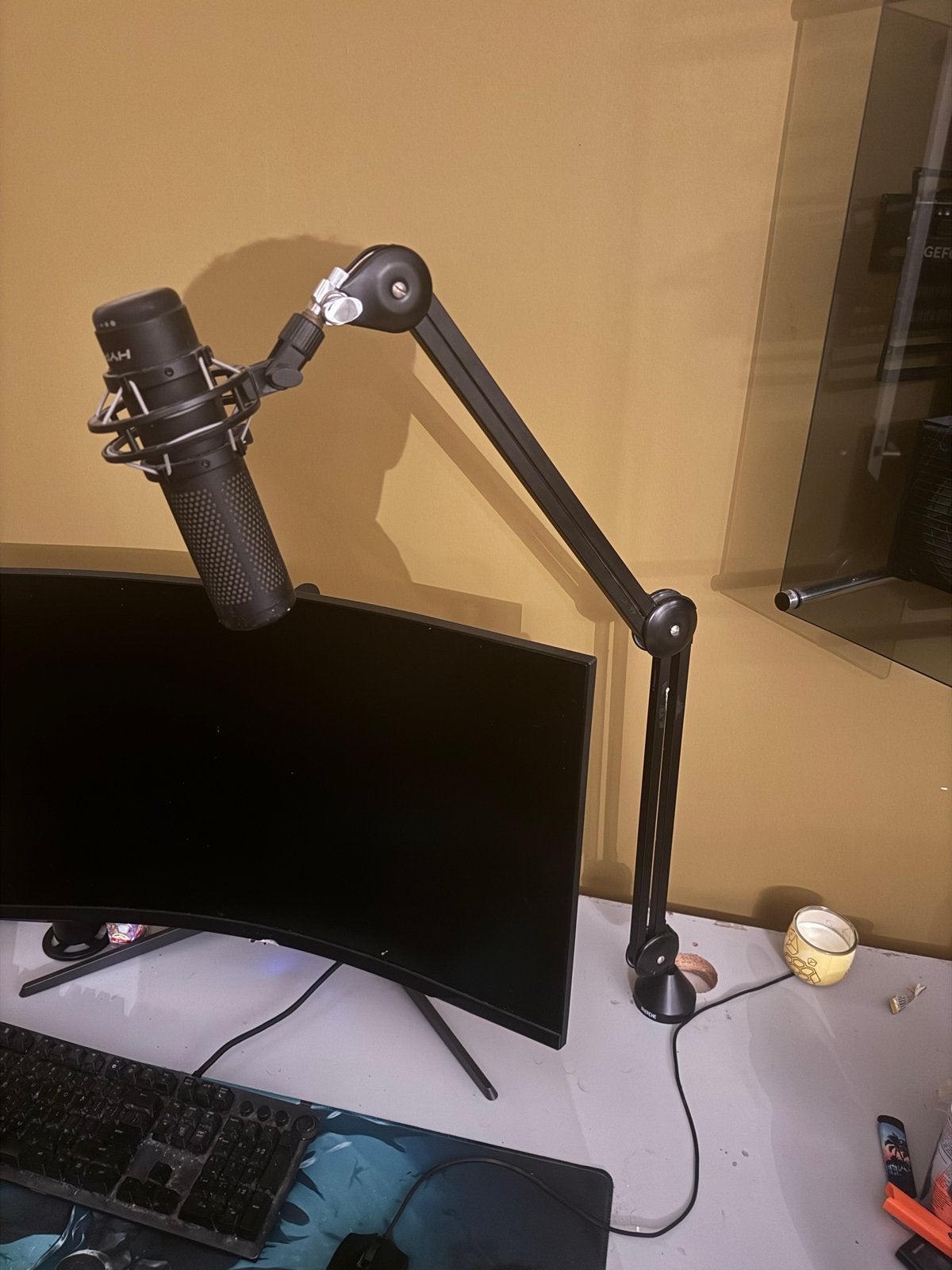 HyperX QuadCast S met Rode standaard - Zo goed als nieuw, Ophalen of Verzenden, Zo goed als nieuw