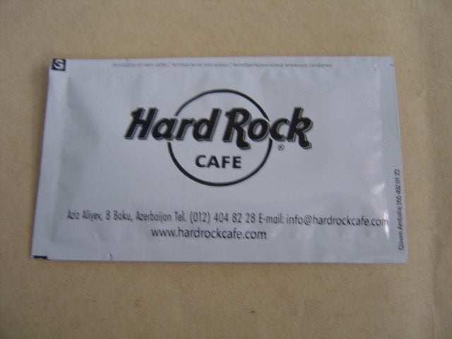 Hard rock cafe Baku opfris doekje, ongebruikt, Ophalen of Verzenden, Nieuw, Overige typen