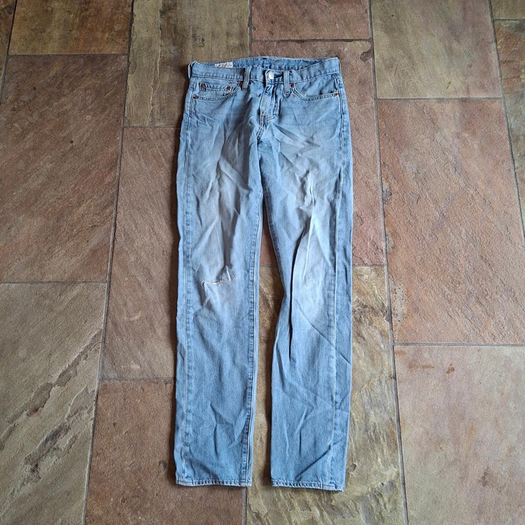 Blauwe spijkerbroek - Levi's 510 - W28 L32, Blauw, W32 (confectie 46) of kleiner, Ophalen of Verzenden, Gedragen