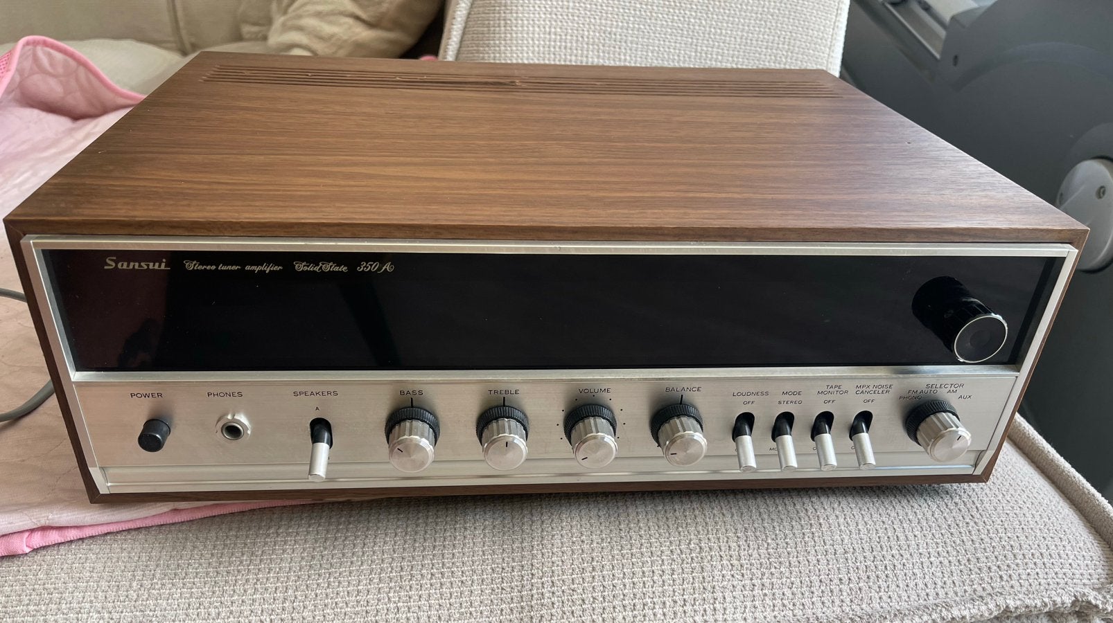 Sansui 350a vintage, Ophalen, Zo goed als nieuw, Minder dan 60 watt, Overige merken