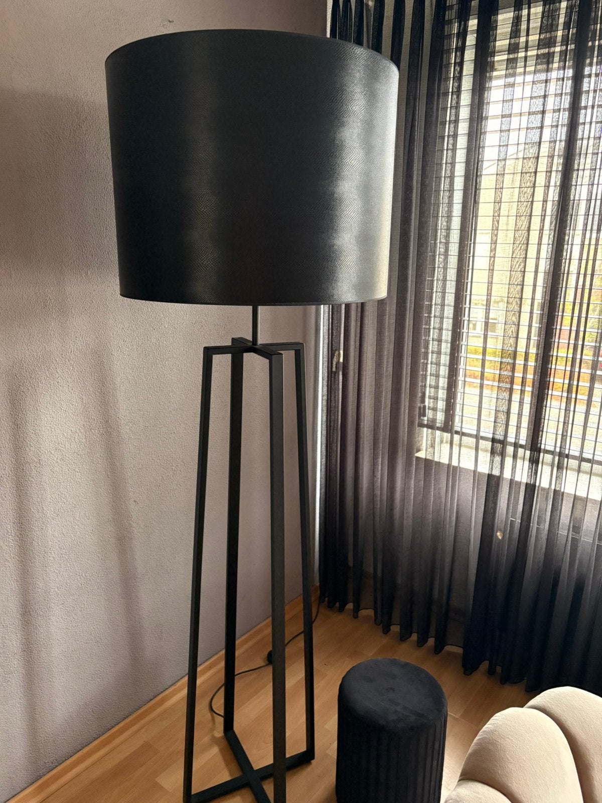 Zthal Atri 1001 vloerlamp luxe croco kap 60 cm NIEUWSTAAT, Ophalen, Zo goed als nieuw, 150 tot 200 cm