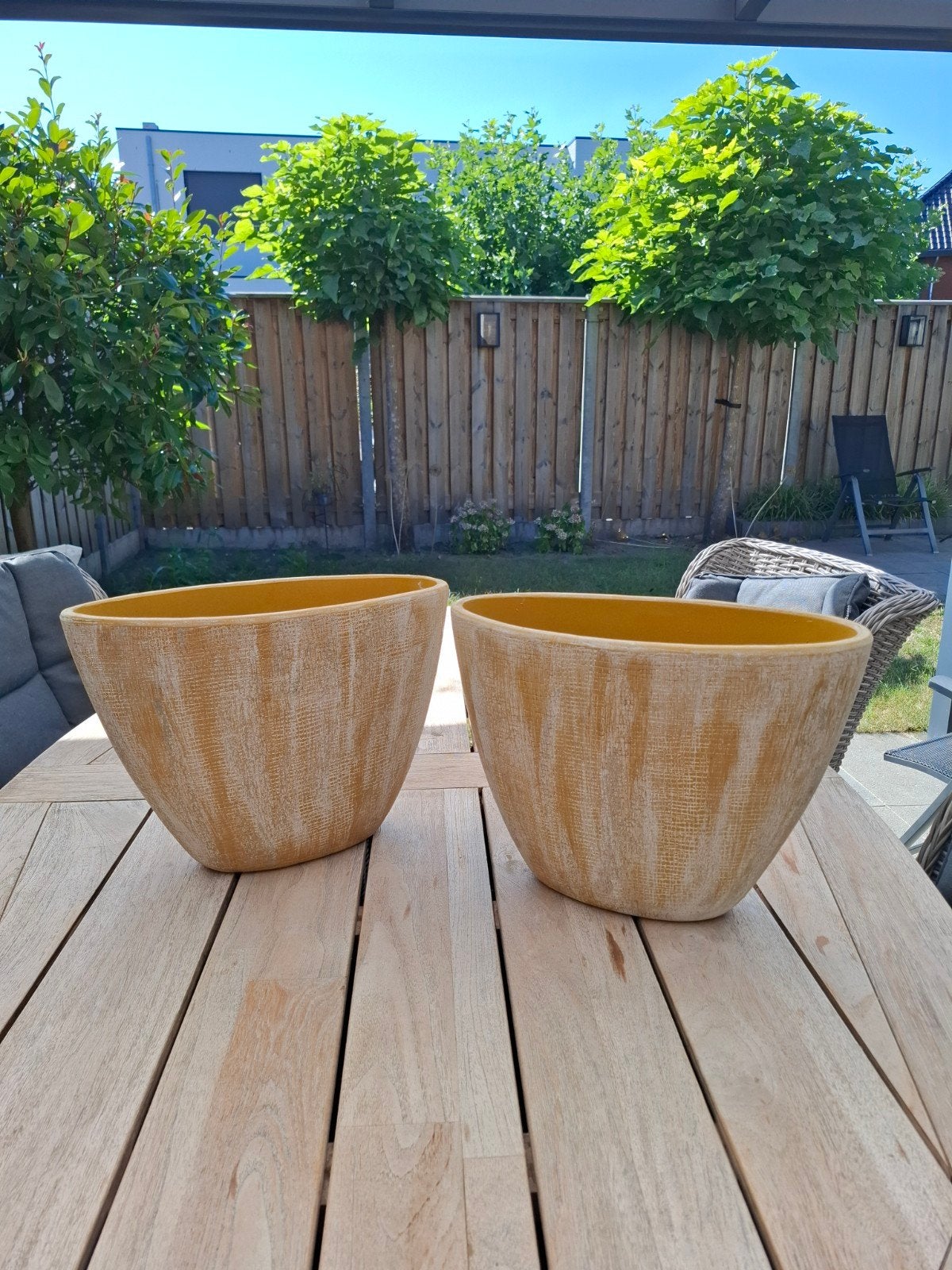 Set van 2 ovale bloempotten, Ophalen, Overige vormen