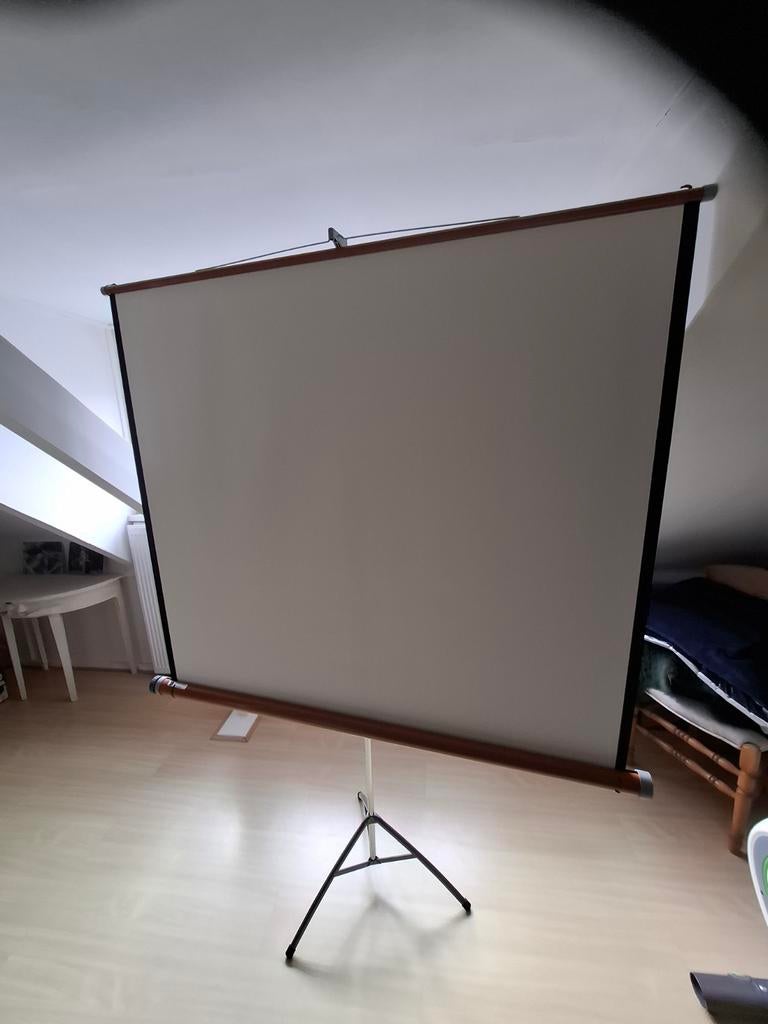 Projectiescherm op statief - Ideaal voor thuisbioscoop, Audio, Tv en Foto, Projectieschermen, Ophalen of Verzenden, Handmatig