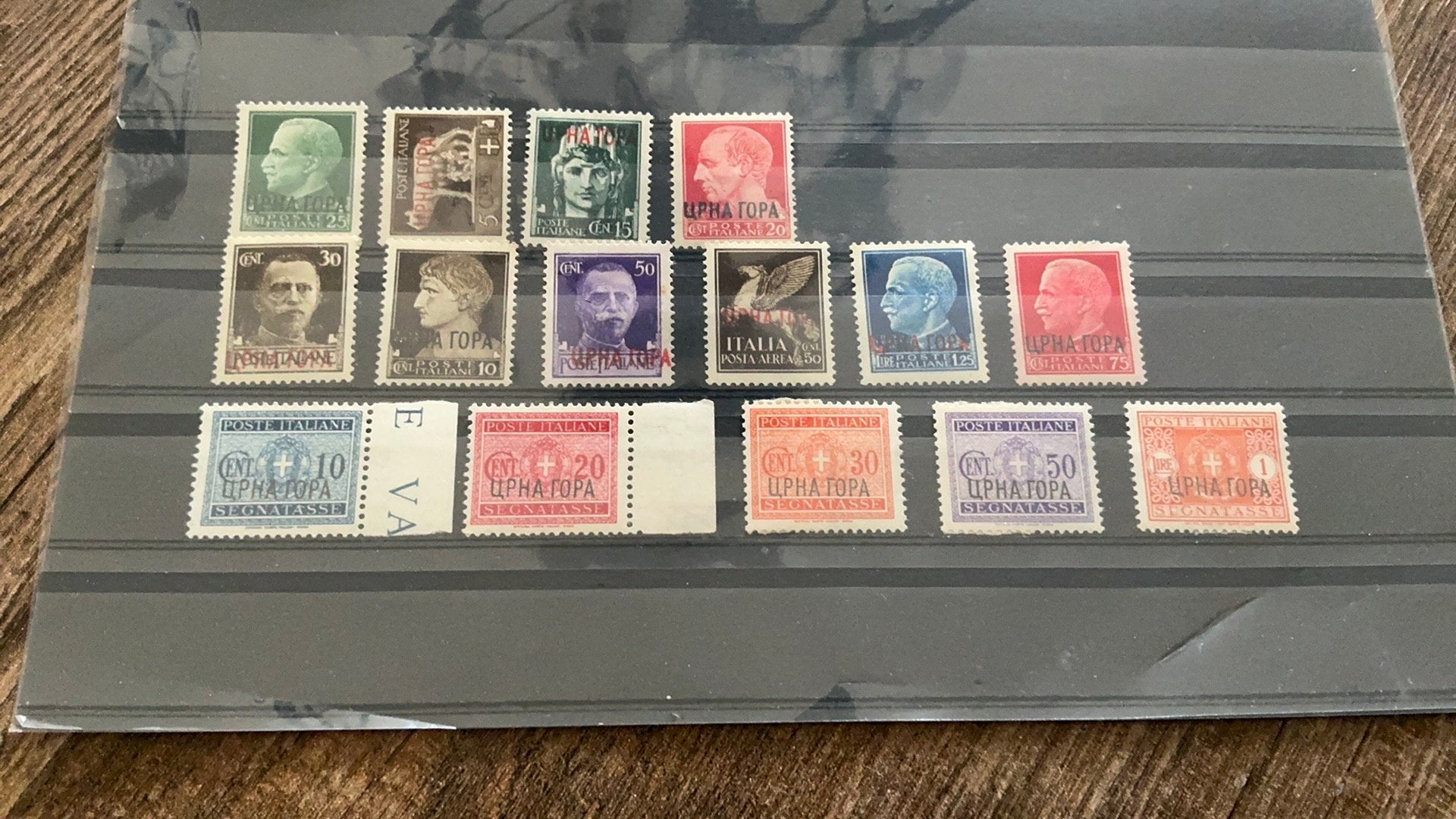 #54 Kleine verzameling Italiaans Montenegro, Ophalen of Verzenden