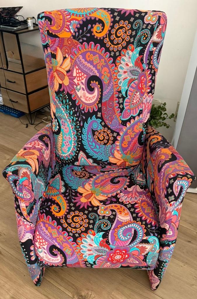 Fauteuil, Huis en Inrichting, Ophalen, Gebruikt, 75 tot 100 cm, Stof