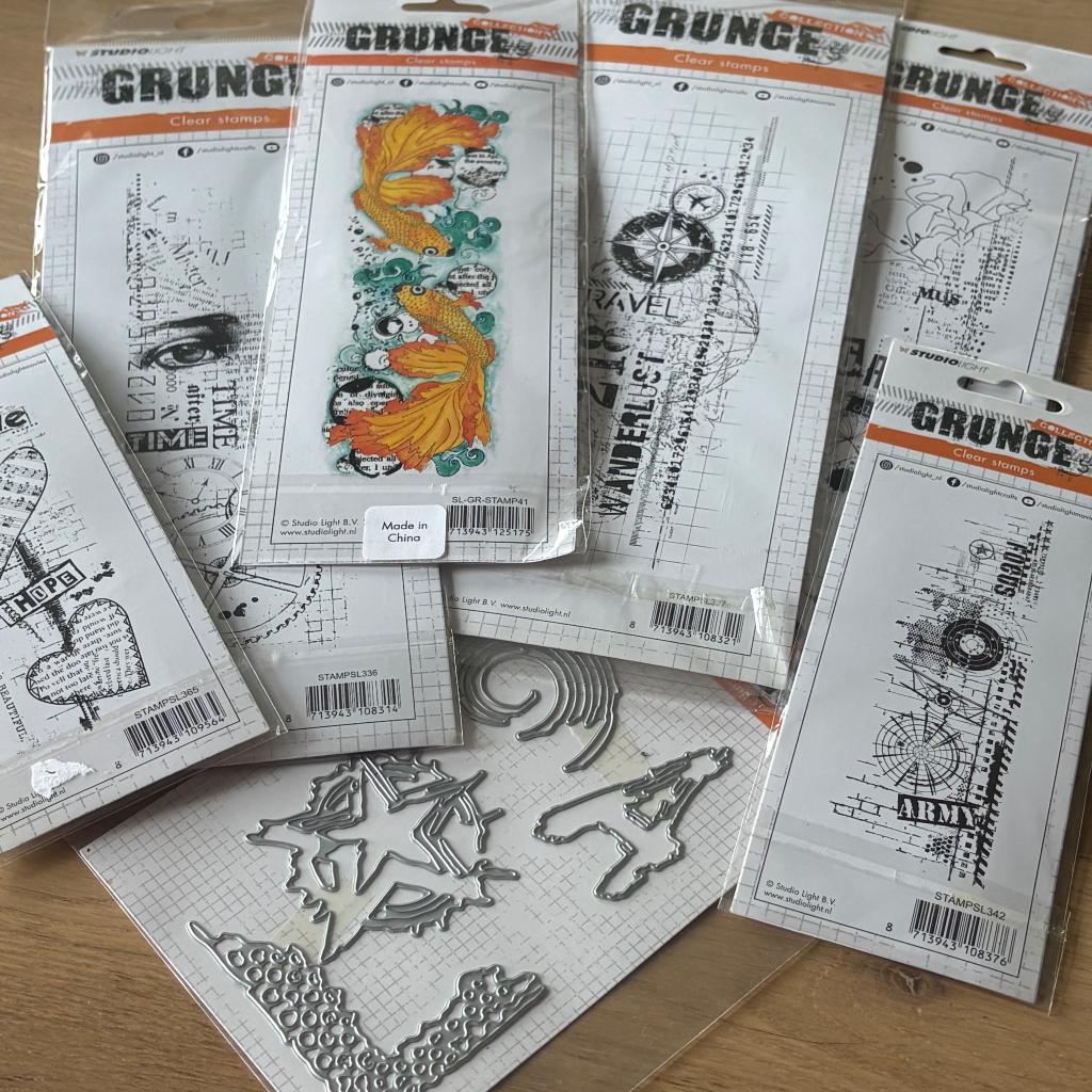 StudioLight grunge stempels, Ophalen of Verzenden, Gebruikt, Clearstamp