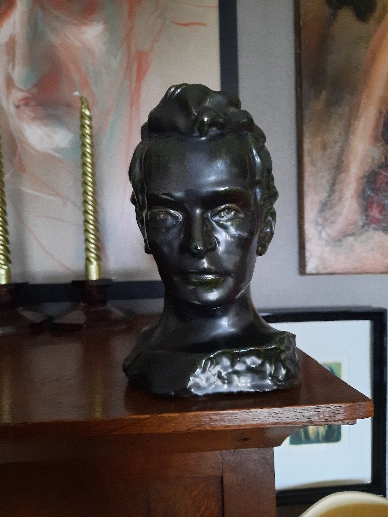mooi keramiek buste van een man, Antiek en Kunst, Ophalen of Verzenden