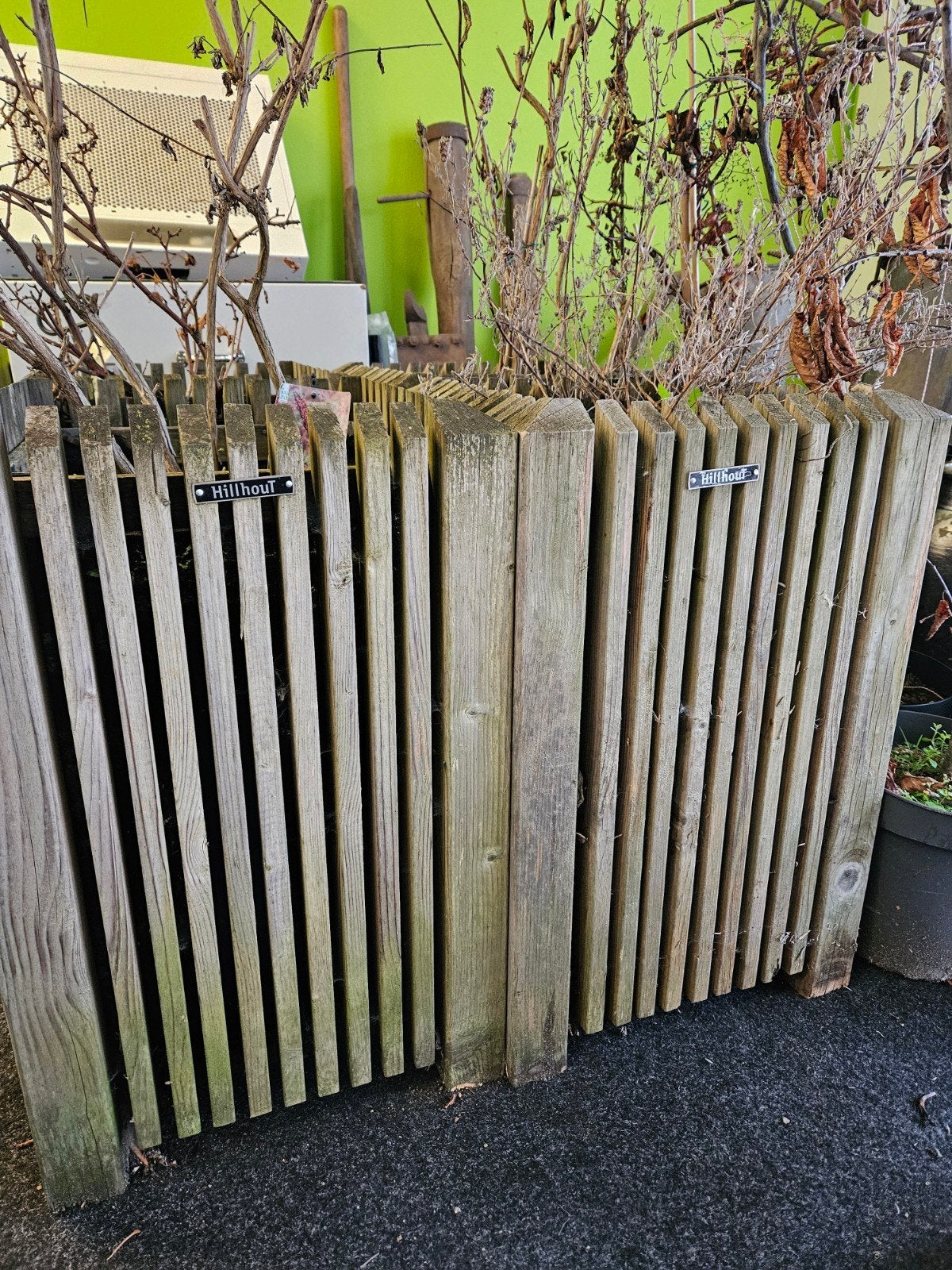 4 houten bloembakken voor tuin of terras, Ophalen, Gebruikt, Vierkant, Balkon