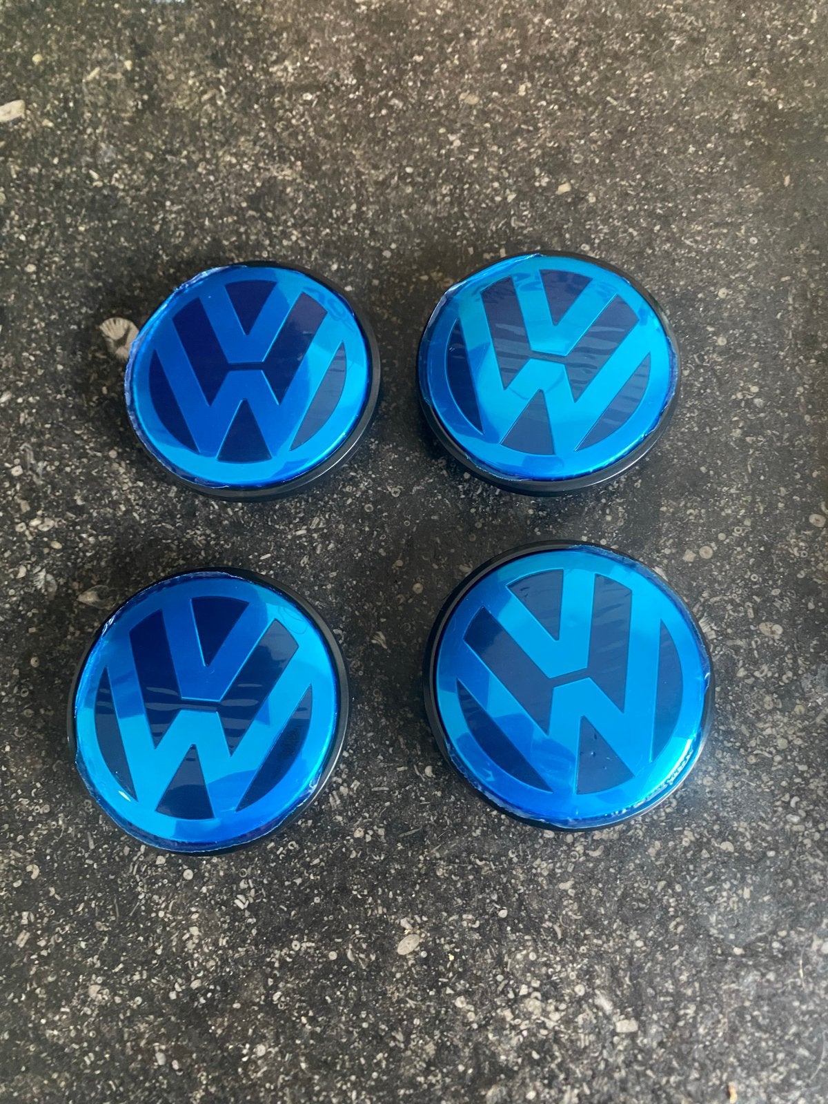 Nieuwe VW Velgdoppen - zilver (Set van 4) 70mm, Ophalen of Verzenden, Nieuw