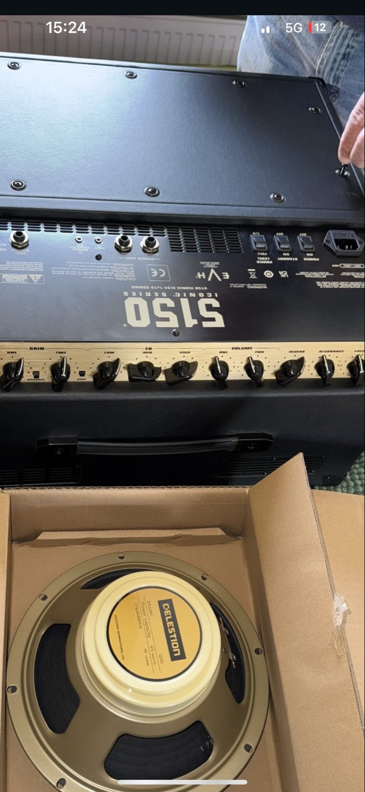 EVH 5150 15/5 wat buizen.Celestion creamback upgrade ., Ophalen of Verzenden, Zo goed als nieuw, Gitaar, Minder dan 50 watt