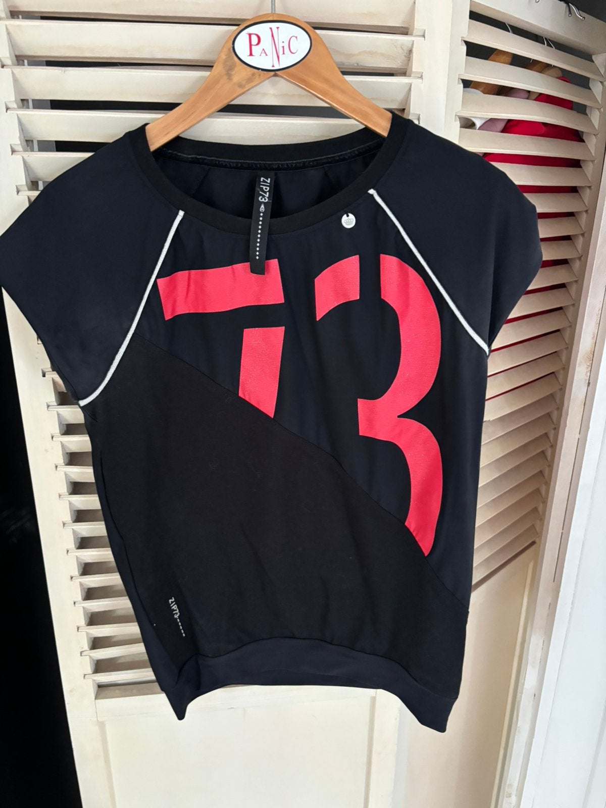 Zip73 shirt, Wit, Ophalen of Verzenden, Zo goed als nieuw, Korte mouw